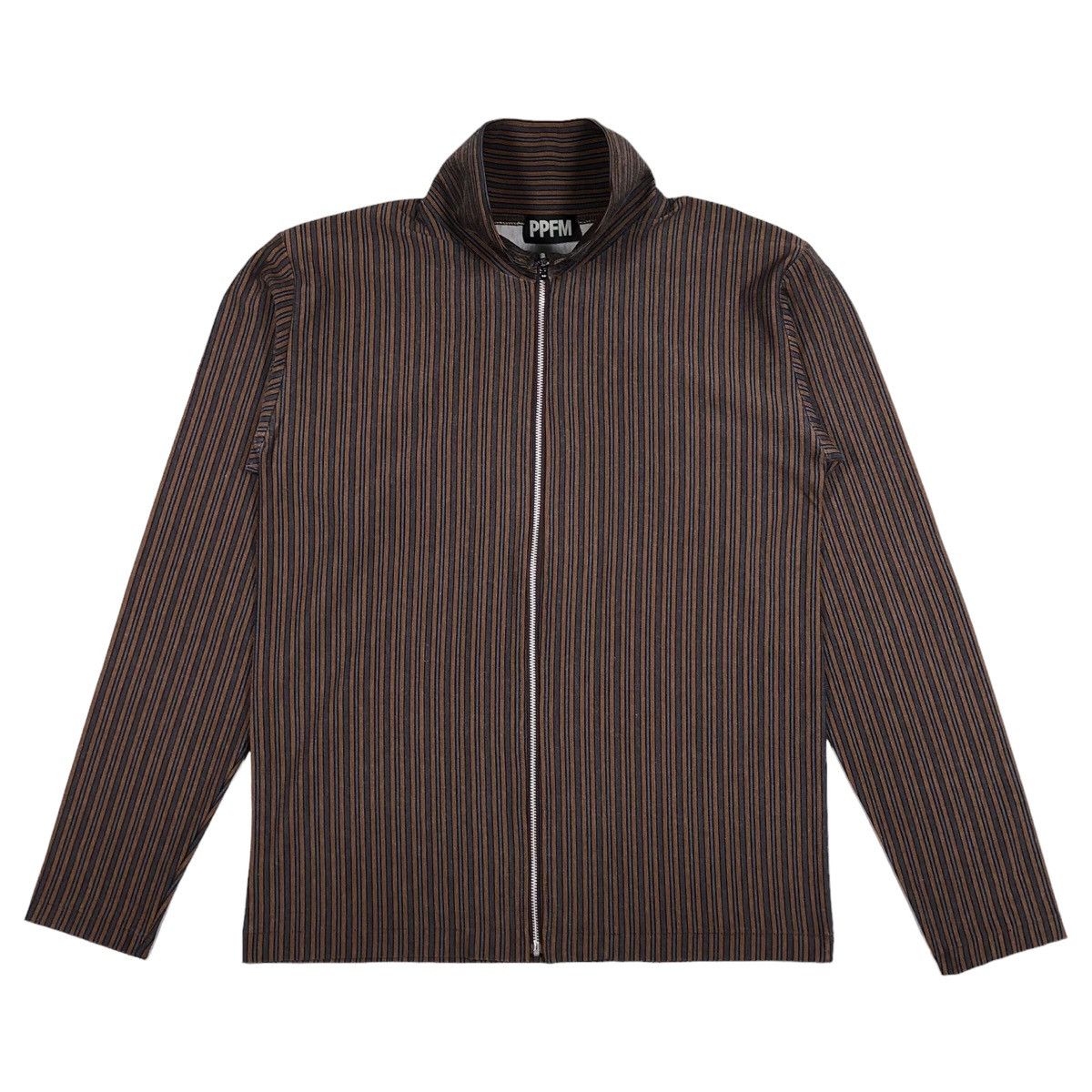 Japanese Brand Made in Japan PPFM Stripe Zip Up jacket Size US S / EU 44-46 / 1 - 1 Thumbnail