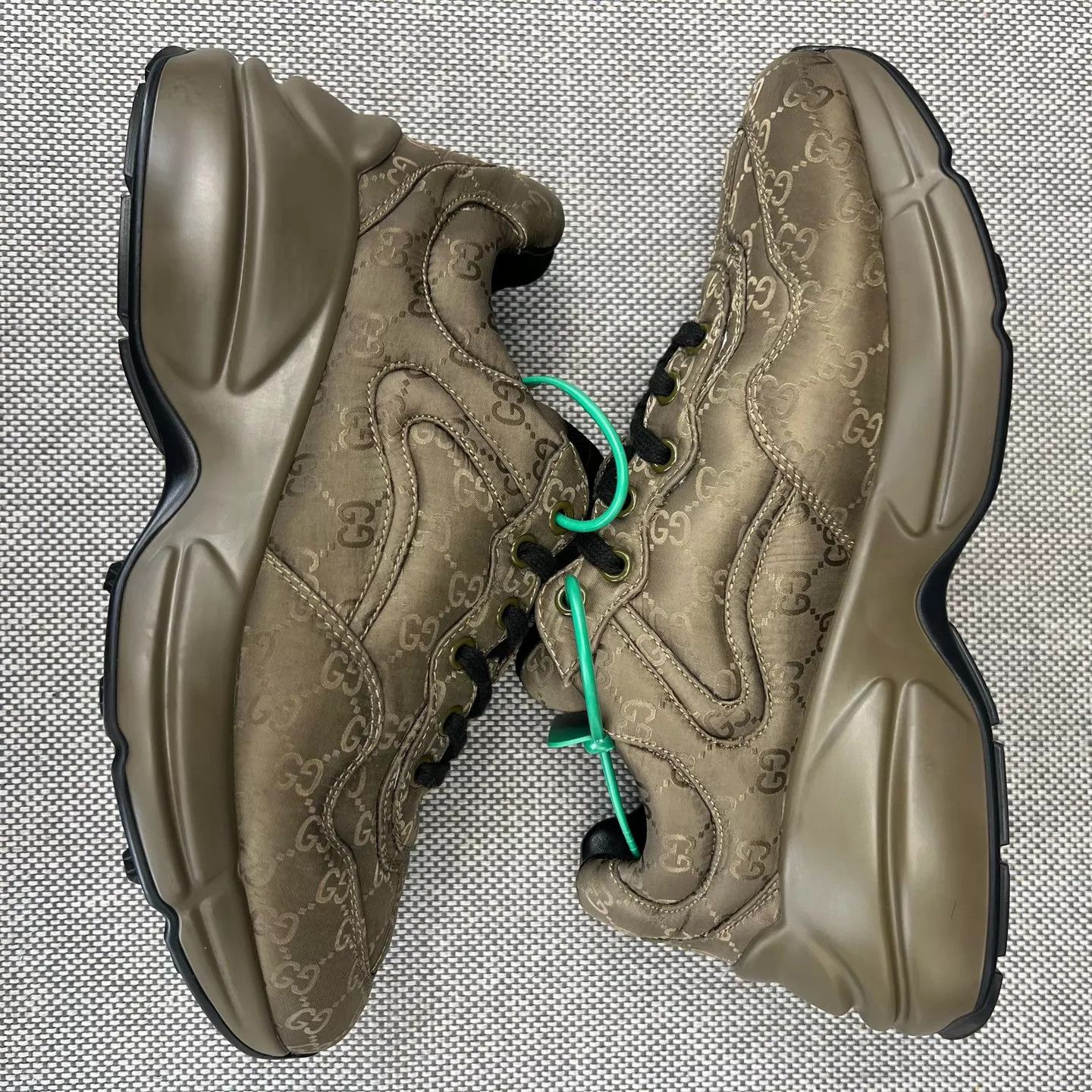 Gucci GUCCI Rhyton Supreme Olive Green 5.5 99 New with Box Size US 6.5 / EU 39-40 - 3 Thumbnail