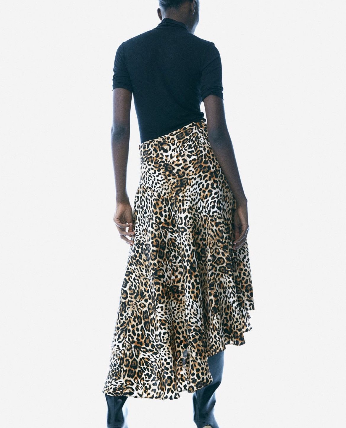 H&M H&M leopard print skirt asymmetrical Size 28" / US 6 / IT 42 - 4 Thumbnail