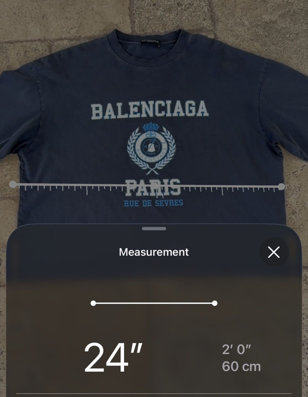 Balenciaga Balenciaga College Crest Tee (Boxy Fit) Size US M / EU 48-50 / 2 - 7 Thumbnail