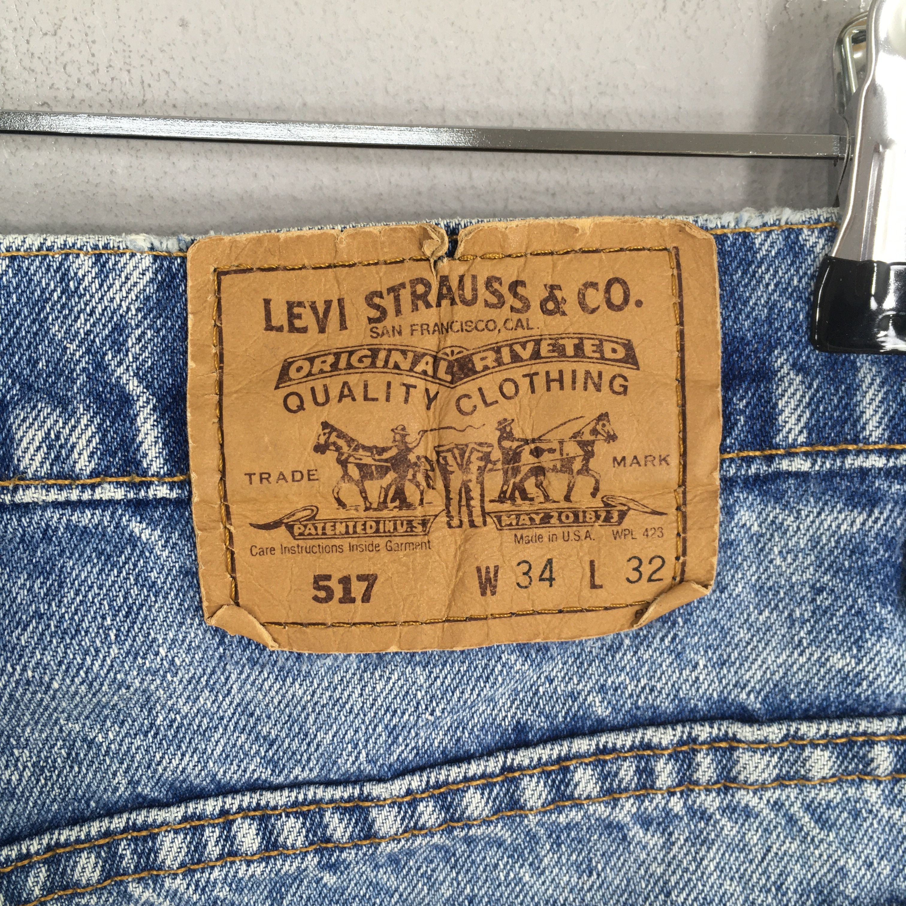 Levi's Size 31x26 Vintage 80s Levi's 517 Bootcut Flare Jeans S865 Size US 31 - 11 Thumbnail