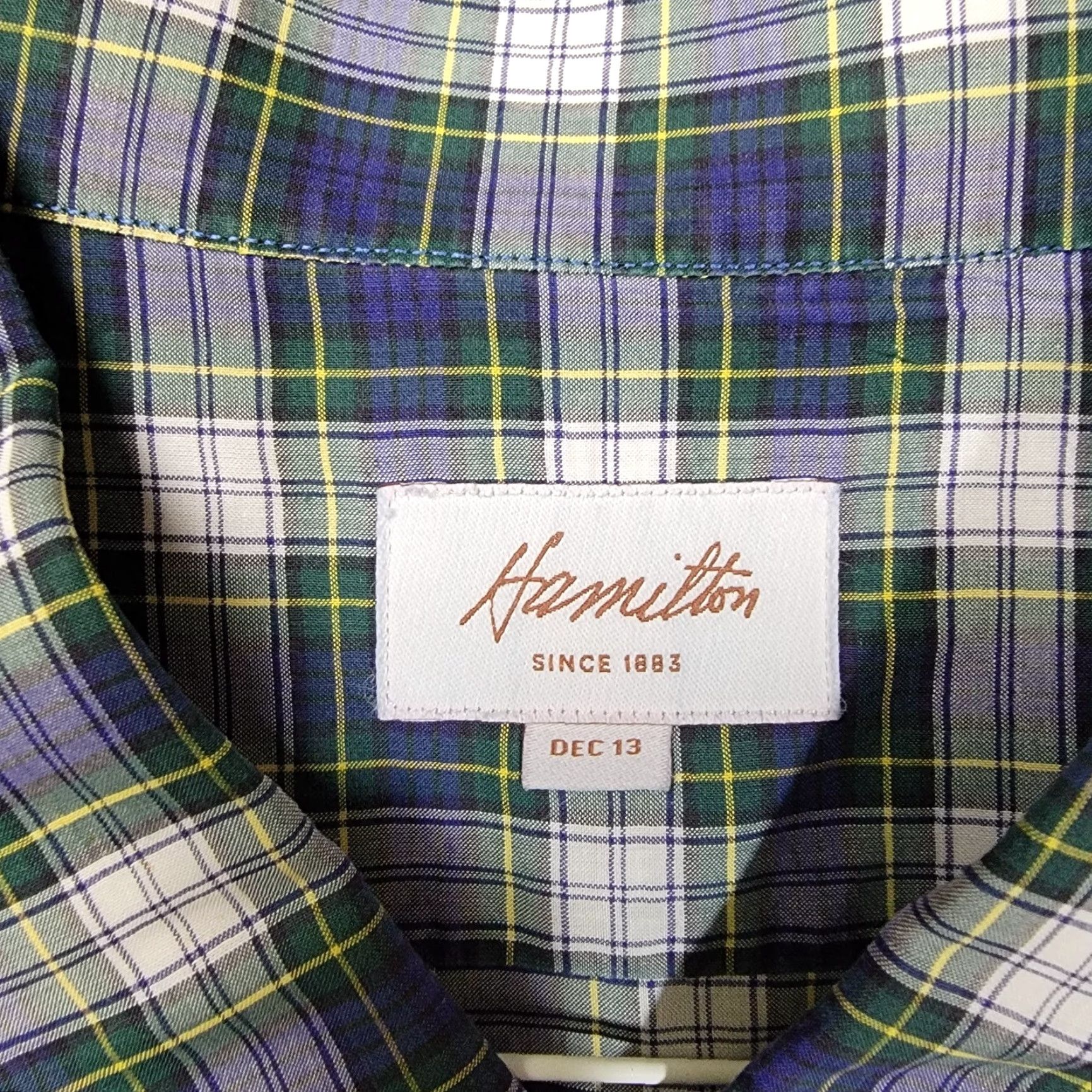 Hamilton Hamilton Shirt Mens XXXL Plaid Button Down Long Sleeve check casual Size US XXL / EU 58 / 5 - 2 Thumbnail