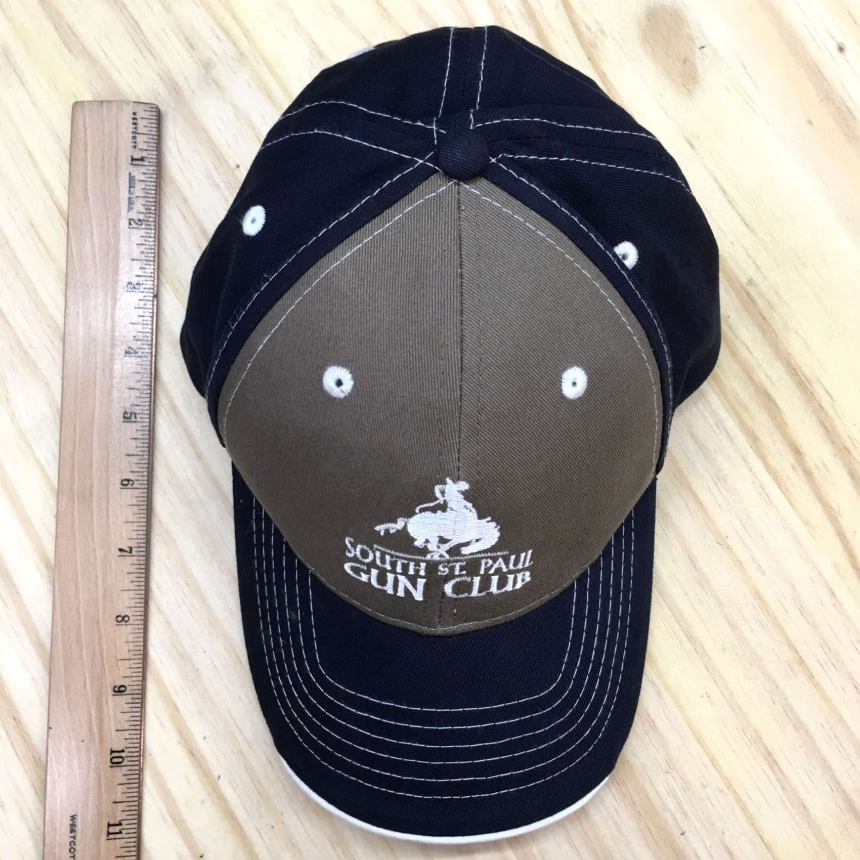 Vintage Sportsman South St Paul Gun Club Baseball Cap Hat Mens One Size Blue Cotton Adjustable, Breathable, Lightweight, Casual Cap Size ONE SIZE - 3 Thumbnail