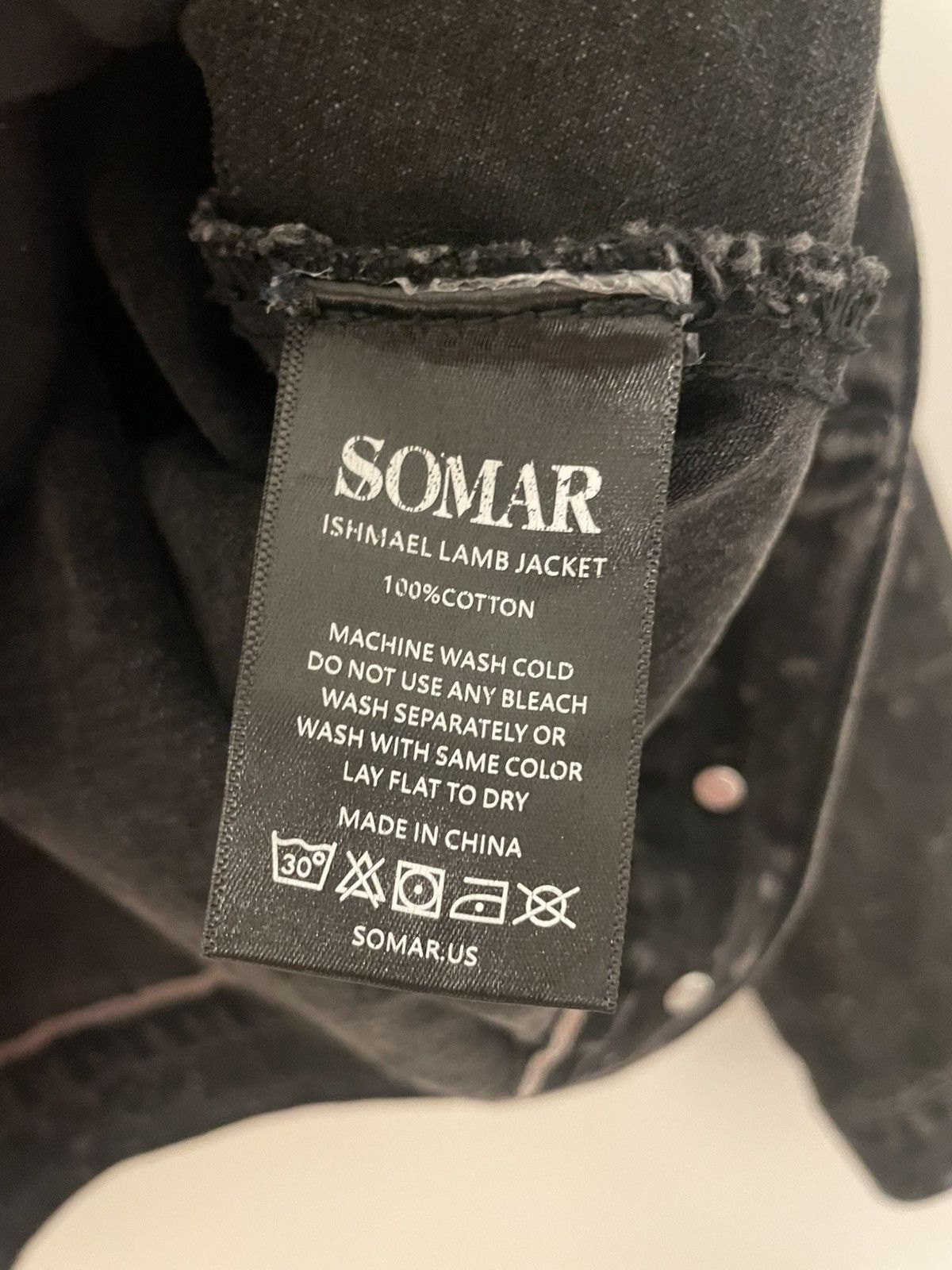 Somar Ishmael Lamb Jacket Sz M in Black, Men's — image 4 of 5
