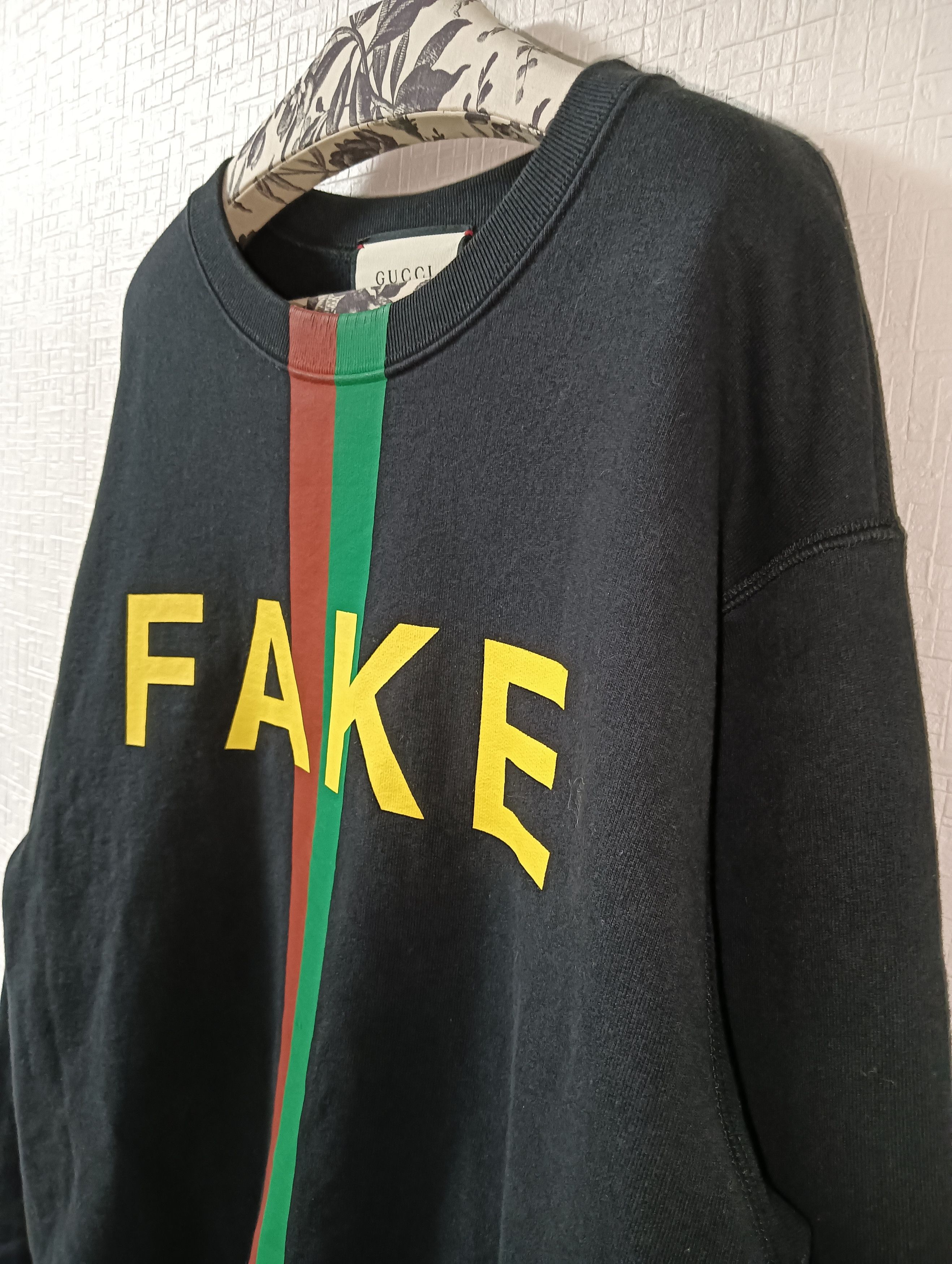 Gucci 'Not Fake' Sweatshirt Size US M / EU 48-50 / 2 - 4 Thumbnail