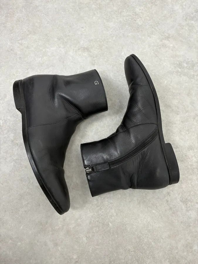 Gucci 2000s Gucci Black Minimalist Leather Boots Size US 8 / EU 41 - 6 Thumbnail