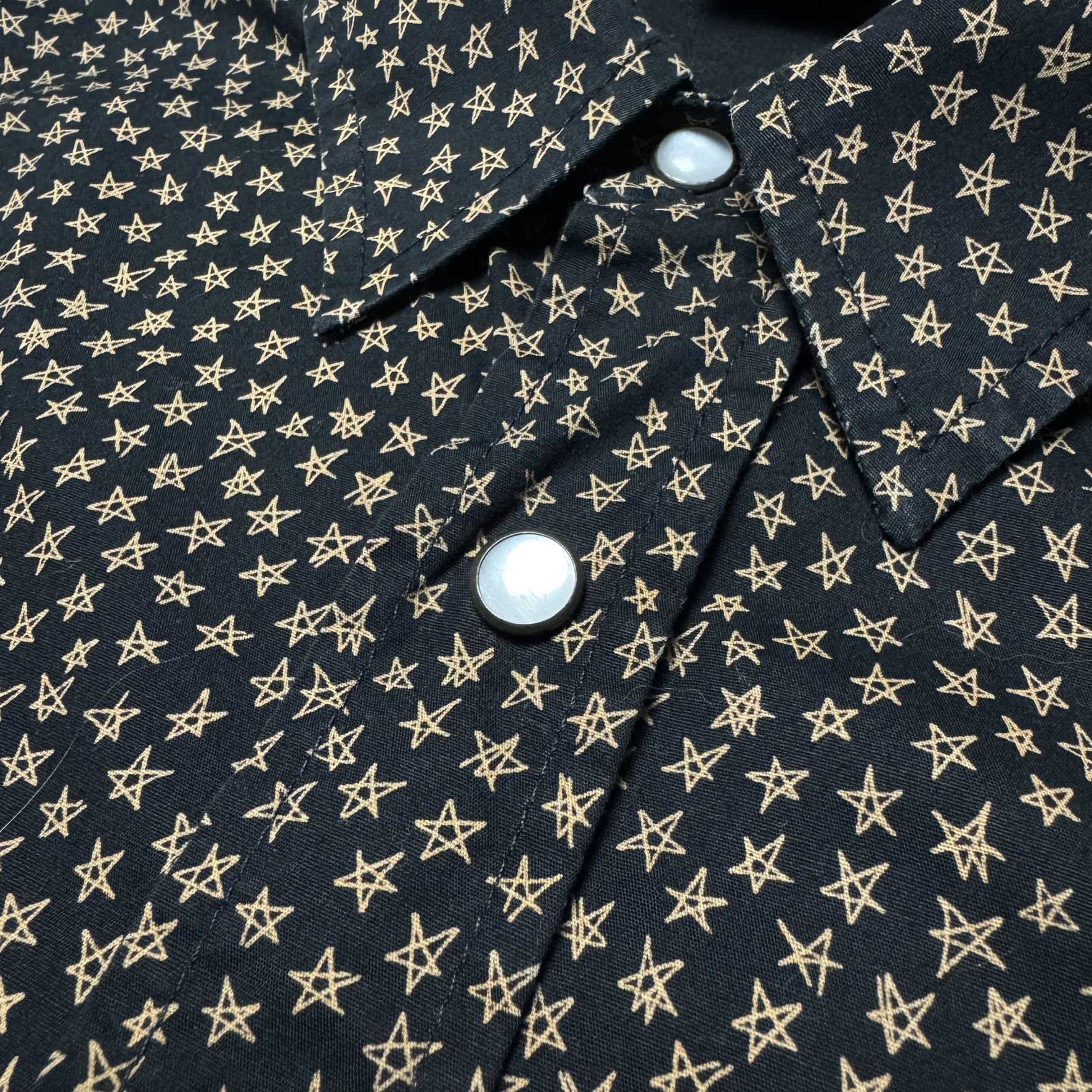 Jean Paul Gaultier Rare Vintage Jean-Paul Gaultier Shirt black with stars Size US L / EU 52-54 / 3 - 7 Thumbnail