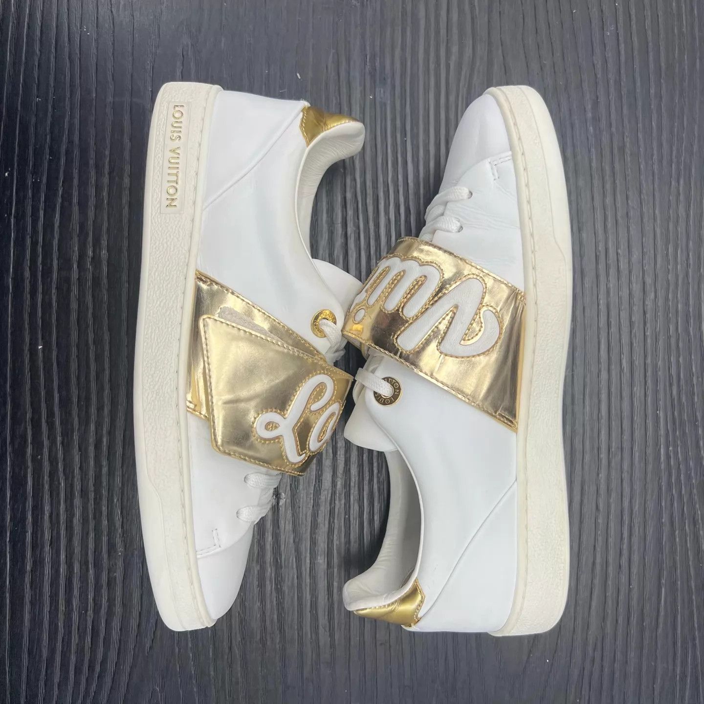 Gucci Gucci White Platinum Buckle Sneakers EUR35 Boxed Like New Size US 4.5 / IT 34.5 - 3 Thumbnail