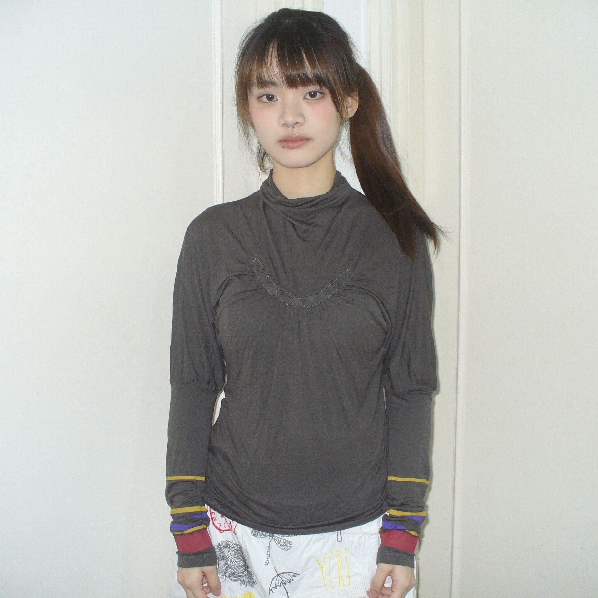 Cop Copine Cop Copine turtleneck top with details on the sleeves Size M / US 6-8 / IT 42-44 - 1 Thumbnail