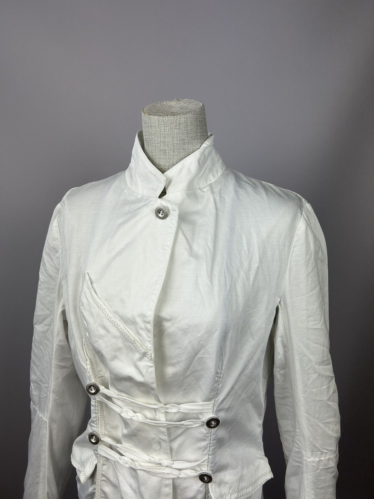 Marithe + Francois Girbaud × Vintage LE JEAN DE MARITHE FRANCOIS GIRBAUD Cotton Blazer Jacket Size XL / US 12-14 / IT 48-50 - 5 Thumbnail