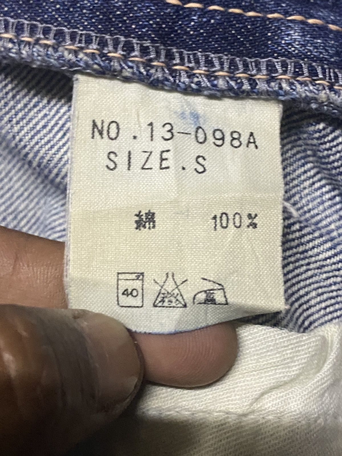 Japanese Brand Vintage Domingo Blue Wash Distressed Jeans Size US 30 / EU 46 - 17 Thumbnail