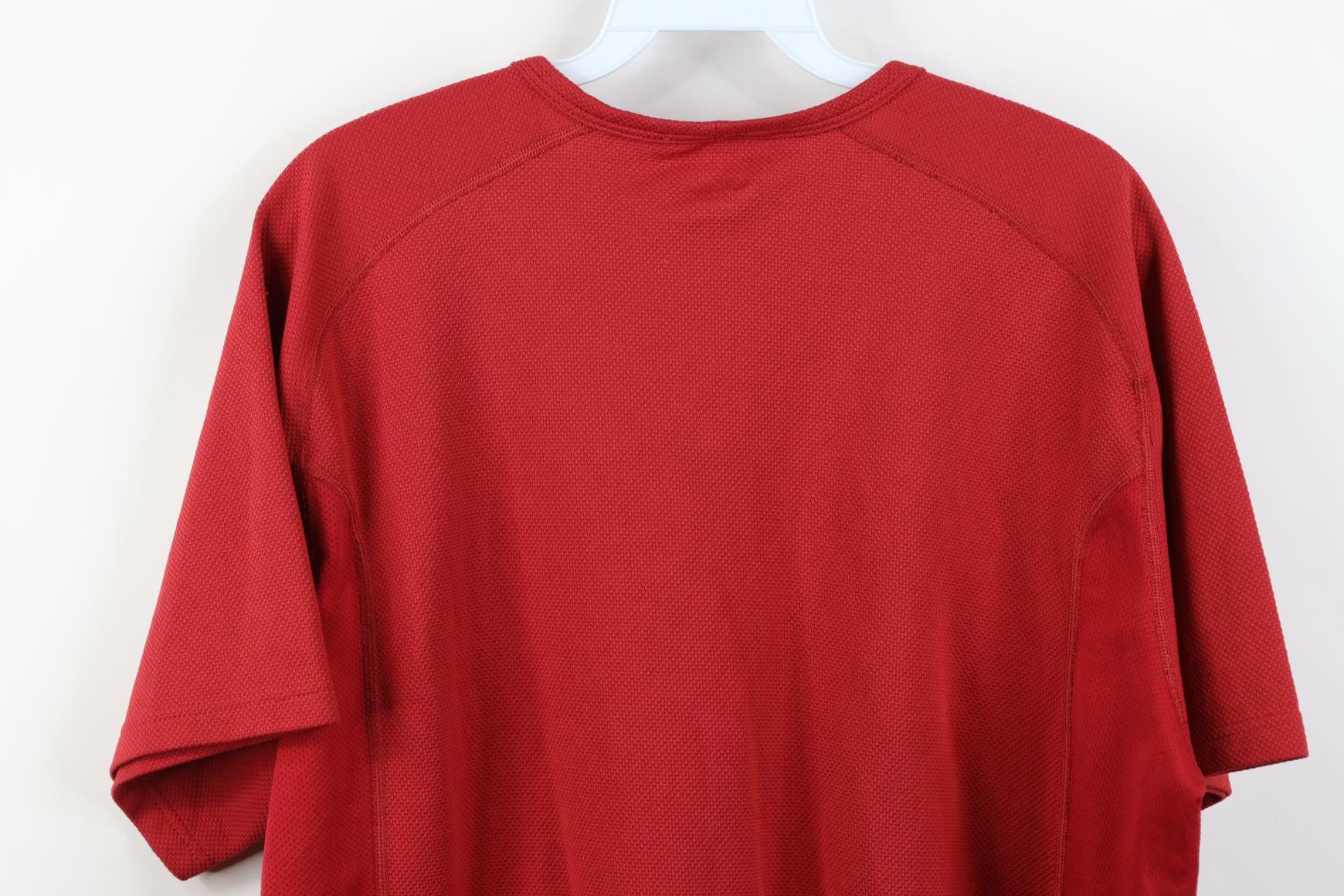 Nike Vintage Y2K Nike Swoosh Thermal Knit Short Sleeve T-Shirt Size US XL / EU 56 / 4 - 13 Thumbnail