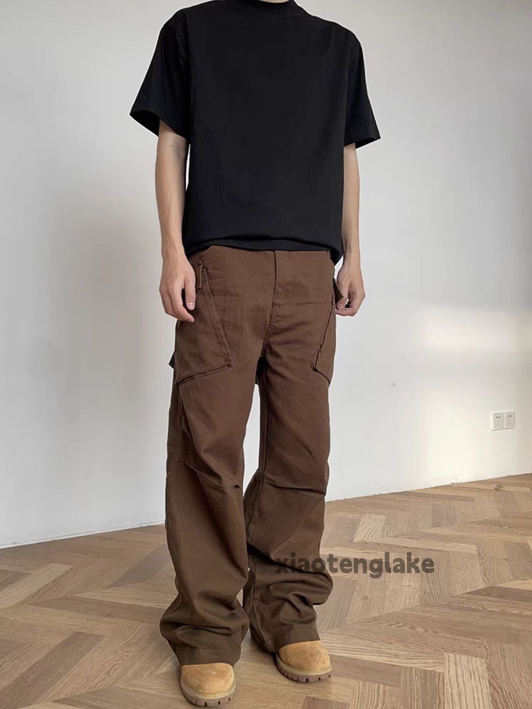 Designer × Japanese Brand × Vintage Utility skate hiphop yuppie flared pleated cargo pants Size US 34 / EU 50 - 2 Thumbnail