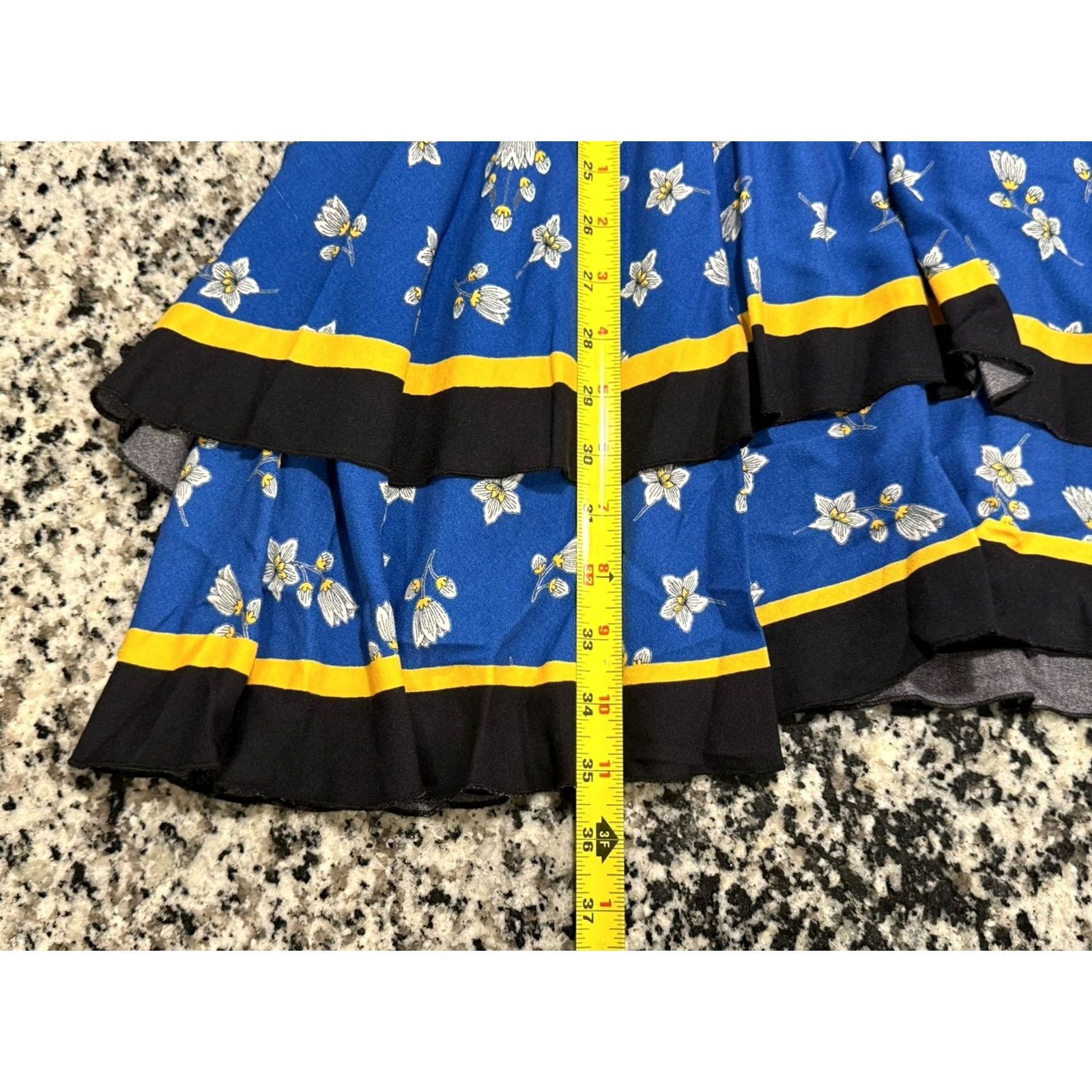 Alice + Olivia Alice + Olivia Daffodil Palace Scarf Pattern Mini Tie Neck Dress PS S/P Women Petite Multicolor Viscose Short Dress Men? Size S / US 4 / IT 40 - 5 Thumbnail