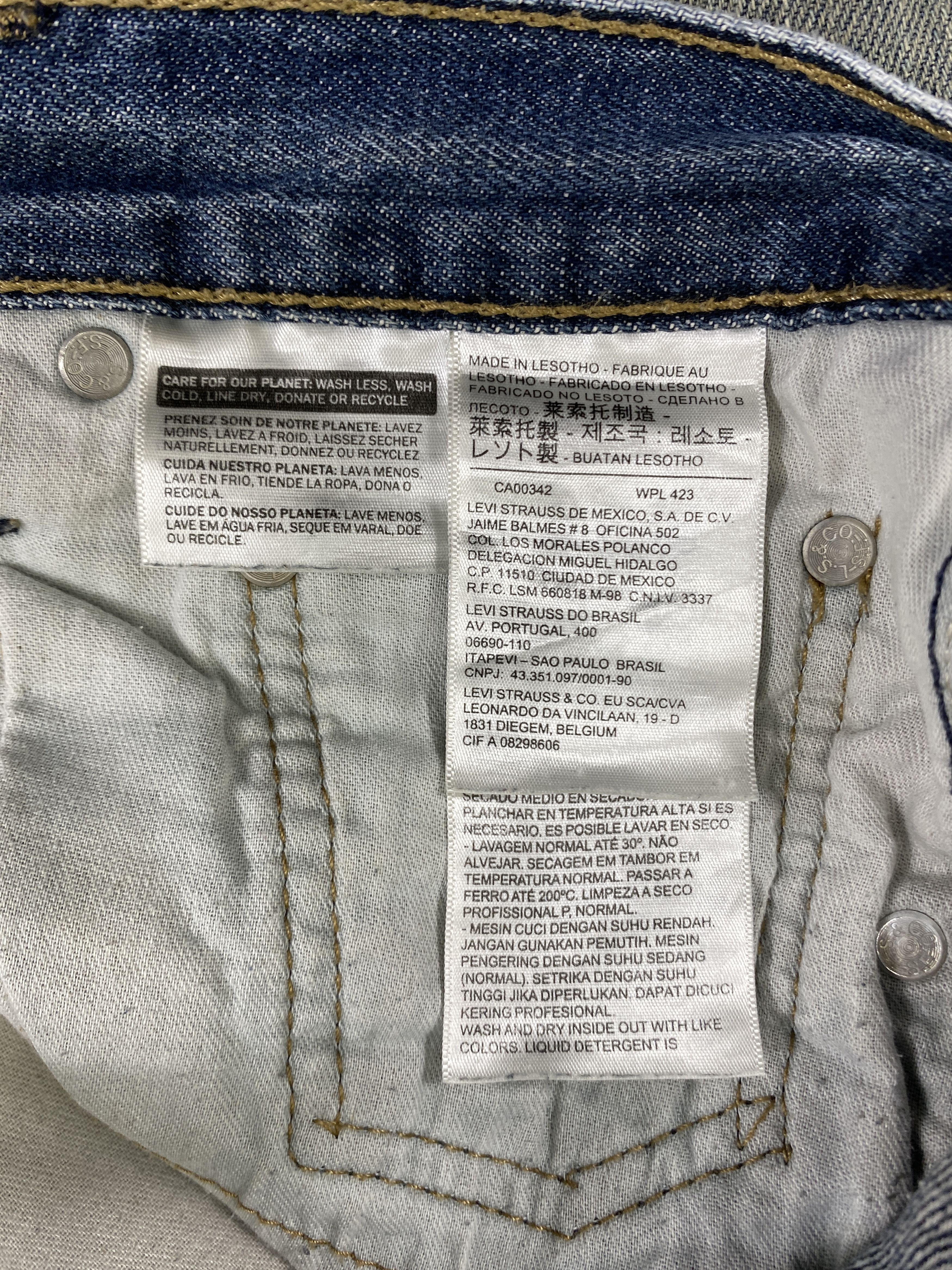 Japanese Brand Dirty Faded Blue Vintage Levis 527 Flare Jeans 33x29 -JN3206 Size US 33 - 9 Thumbnail