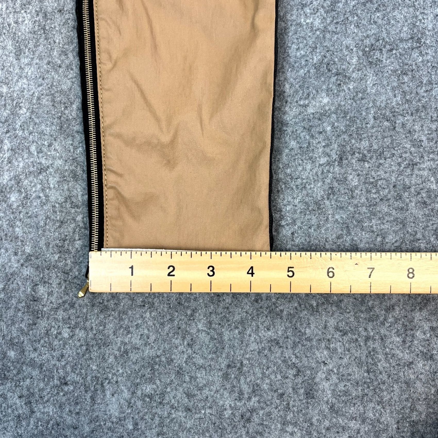 7 For All Mankind 7 For All Mankind Womens Skinny Jeans 28 UK10 Two Tone Beige Black Zip Leg Jeans Womens Skinny Size 32" / US 10 / IT 46 - 3 Thumbnail