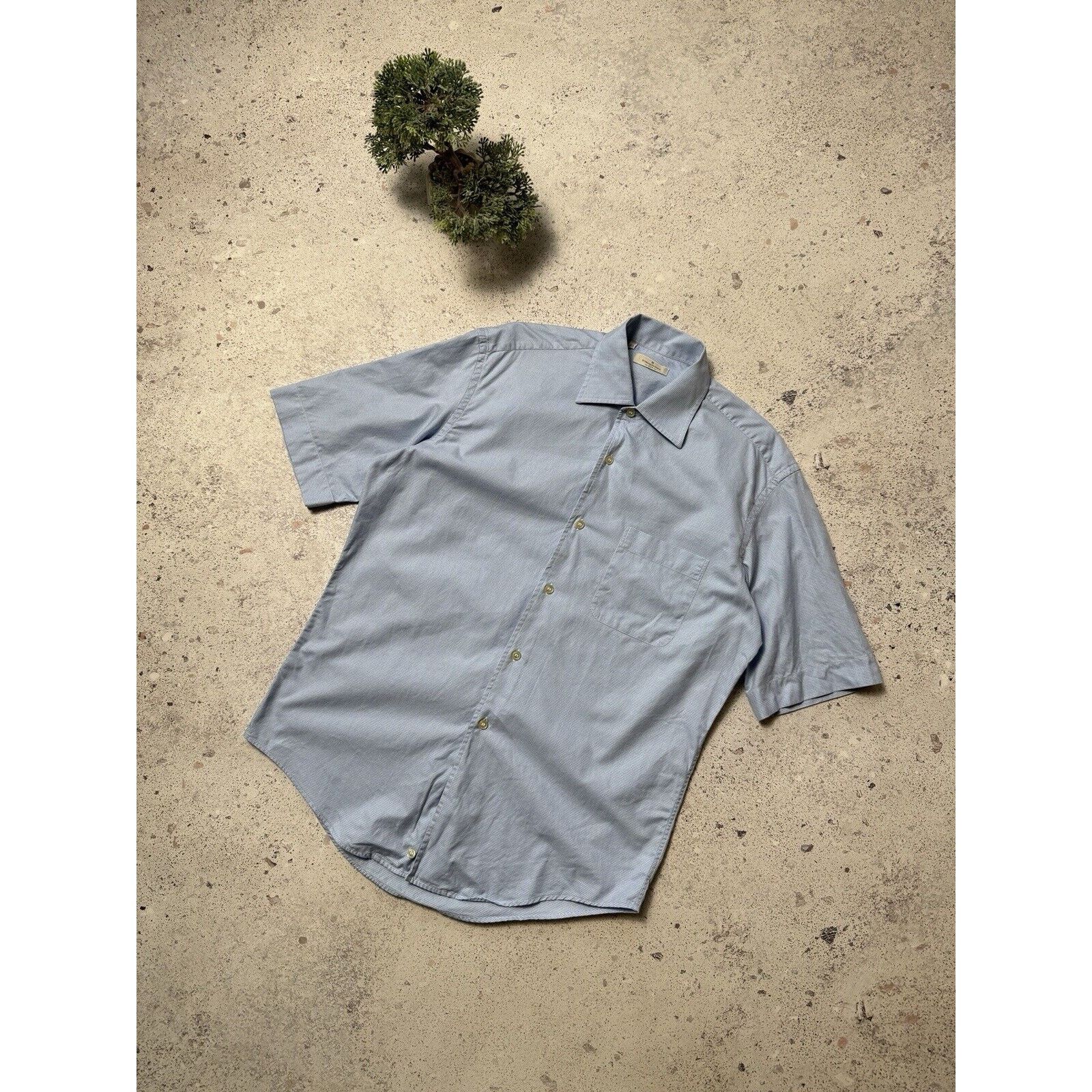 Ermenegildo Zegna Short Sleeve Cotton Shirt Striped