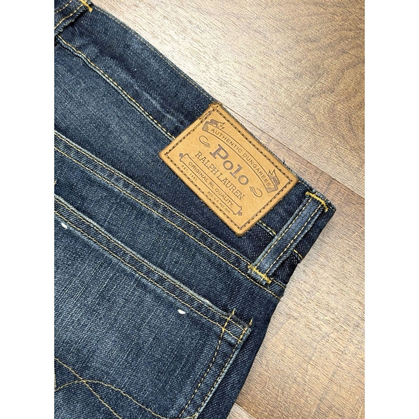 Polo Ralph Lauren Polo Ralph Lauren Jeans Mens Blue Varick Slim Straight Selvedge Denim 32X32 Jeans Slim Mens Blue Dark Wash 32 Inseam 5-Pocket Style Vintage: No Size US XS / EU 42 / 0 - 6 Thumbnail