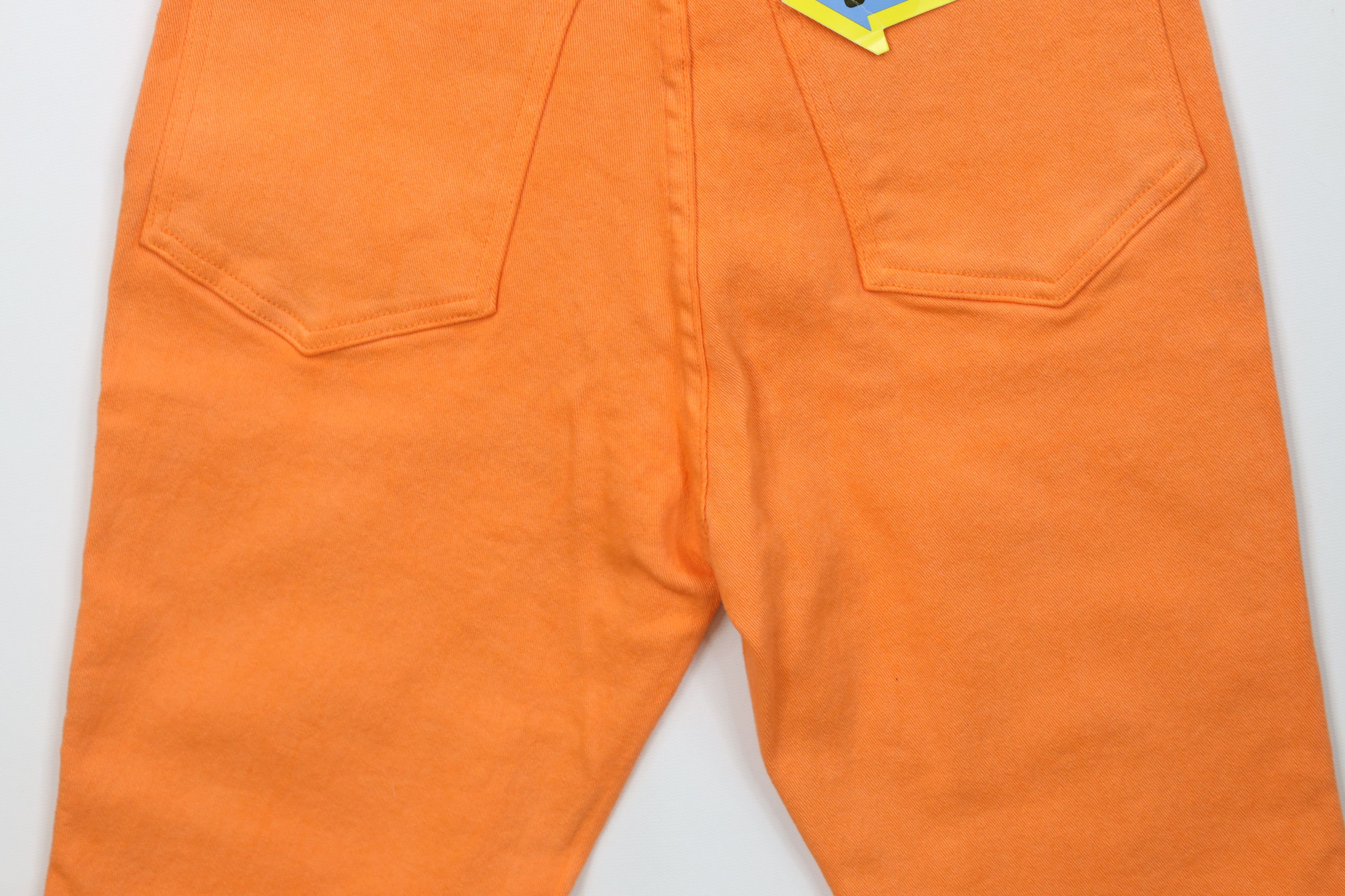 Vintage Deadstock Vintage 90s Streetwear Denim Jean Shorts Orange Size 32" / US 10 / IT 46 - 12 Thumbnail