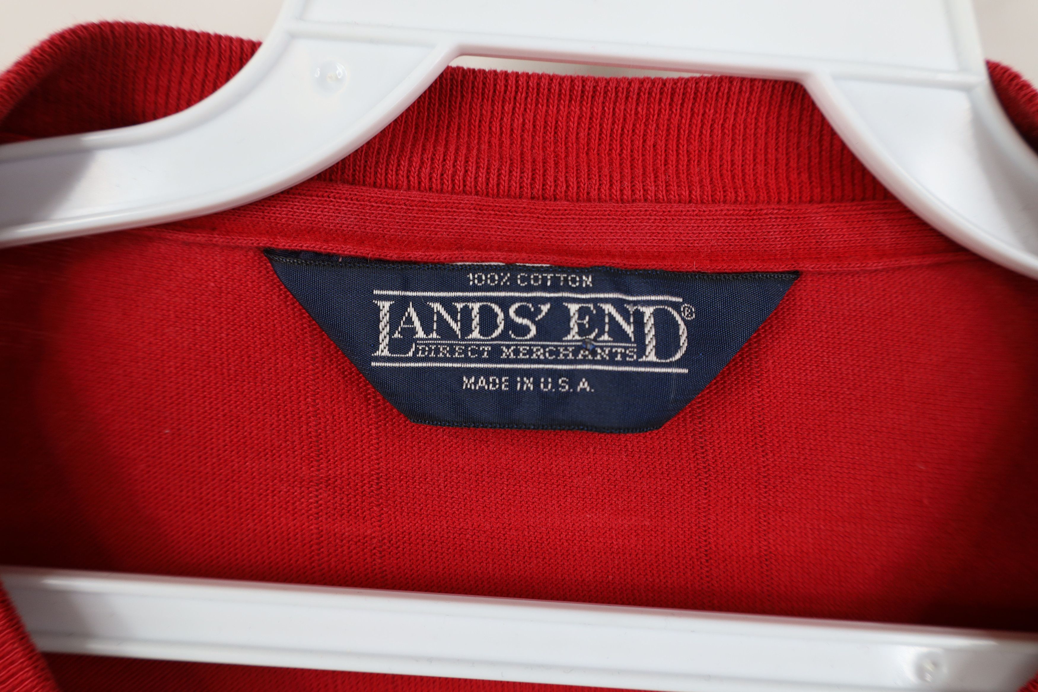 Lands' End Vintage 90s Lands End Knit Long Sleeve Henley T-Shirt USA Size US XL / EU 56 / 4 - 4 Thumbnail