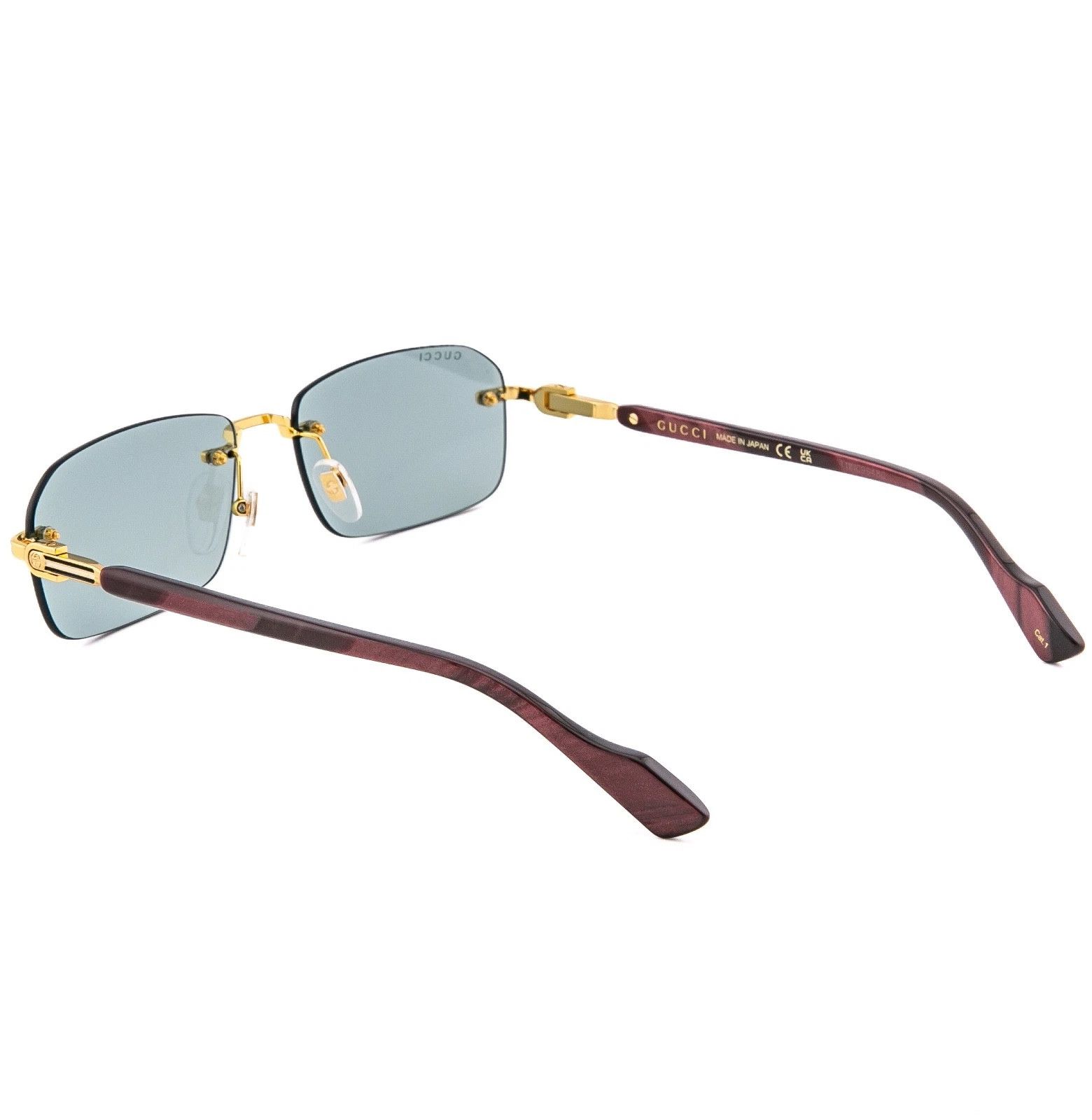 Gucci GUCCI GG1221S WEB Logo 1221 Burgundy 003 Narrow Sunglasses Size ONE SIZE - 5 Thumbnail