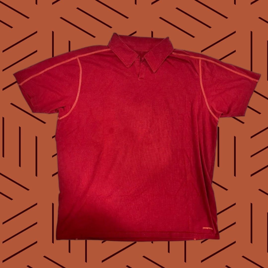 Patagonia Patagonia Polo Stretch Men's XL Maroon Contrast Stitching Size US XL / EU 56 / 4 - 1 Thumbnail