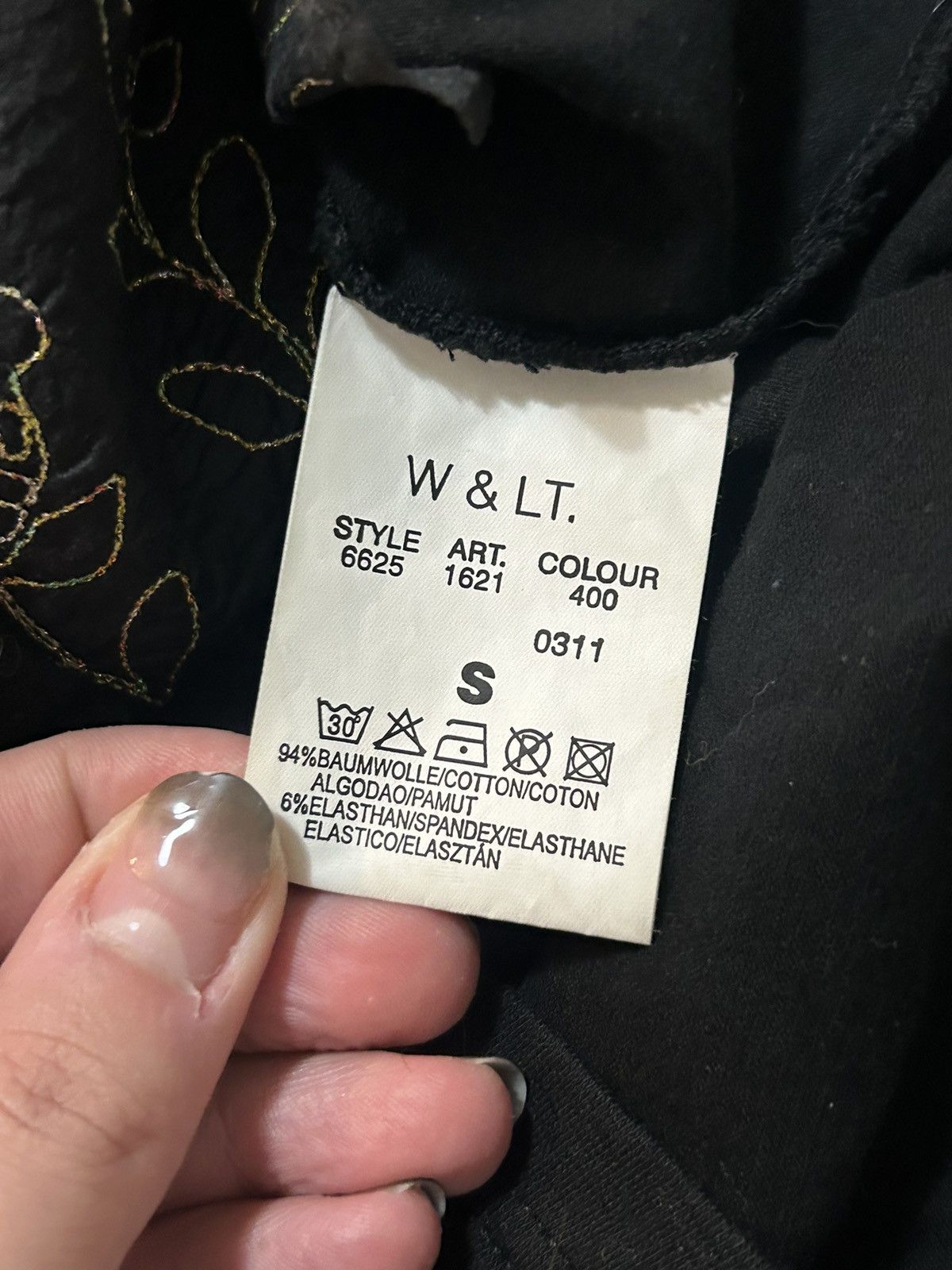 W&LT Poem Metallic Embroidered Tank Top Size US S / EU 44-46 / 1 - 5 Thumbnail