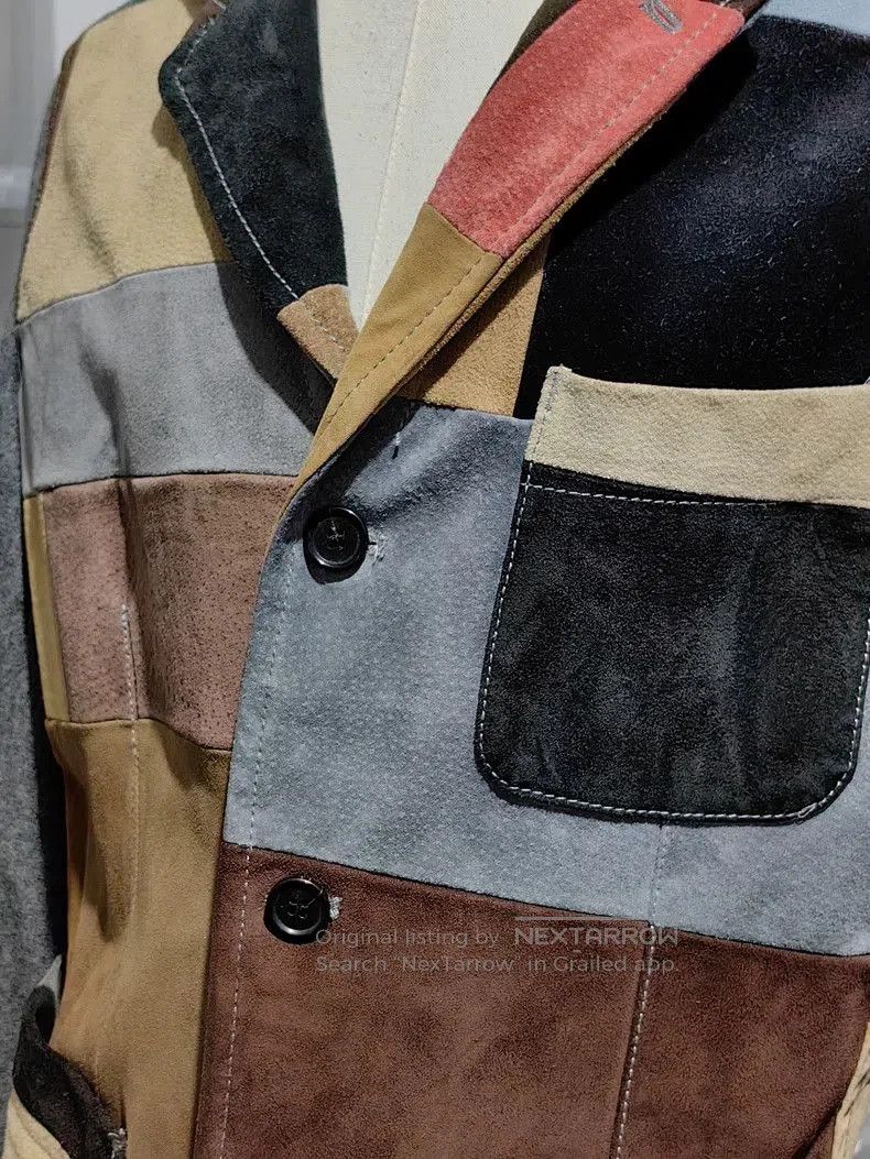Comme des Garcons Comme des Garcons Patchwork Leather Blazer. Size US M / EU 48-50 / 2 - 2 Thumbnail