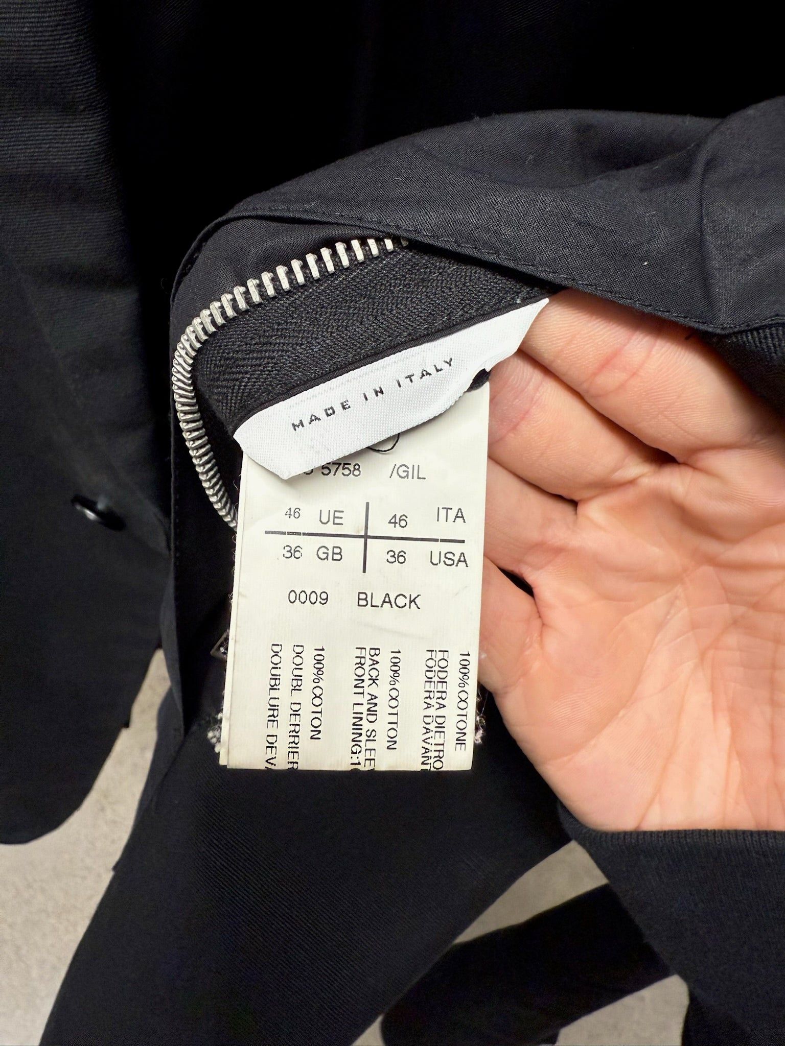 Rick Owens SS2013 Rick Owens ‘Island’ Mainline Black Cotton Blazer Size 46R - 4 Thumbnail