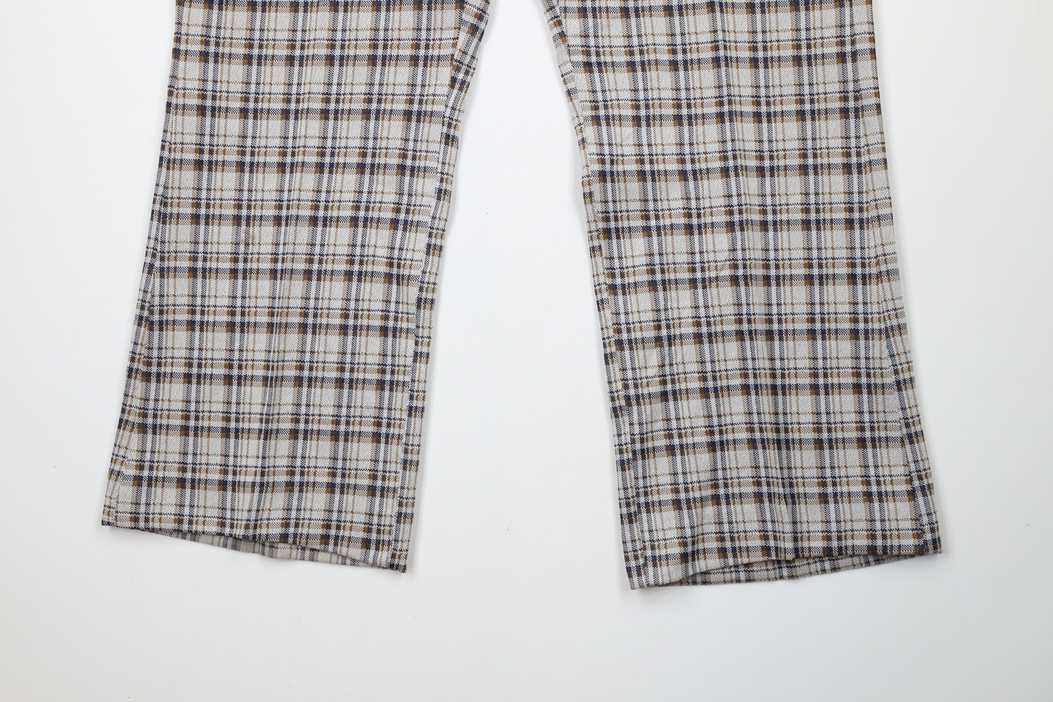 Vintage Vintage 70s Streetwear Wide Leg Bell Bottoms Pants Plaid USA Size US 36 / EU 52 - 4 Thumbnail