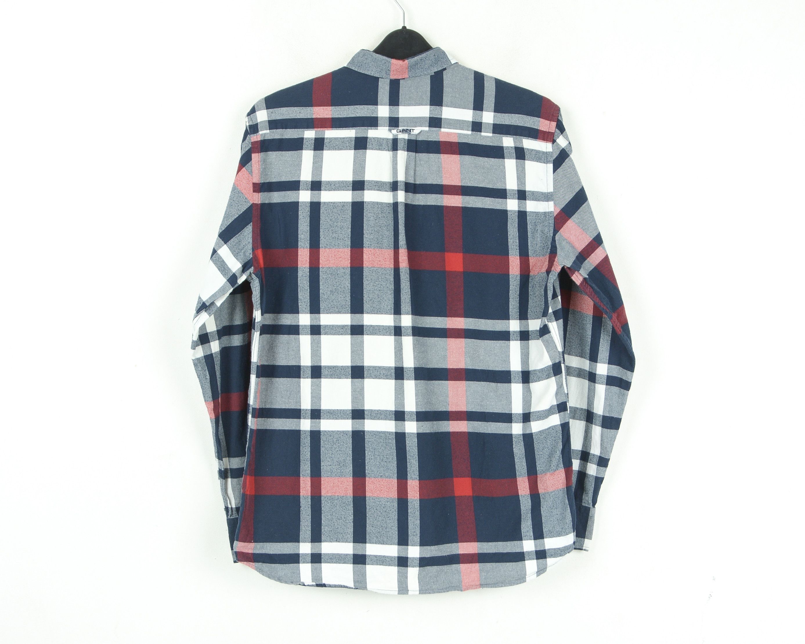 Gant Men Casual M Fit Long Sleeved Formal Shirt Checked Blue Red Size US M / EU 48-50 / 2 - 5 Thumbnail