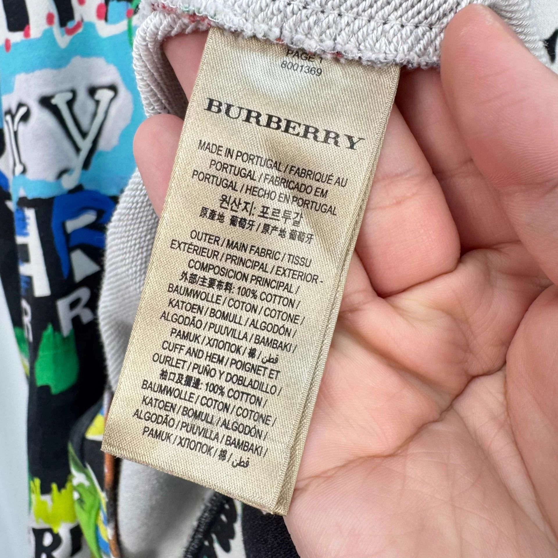 Burberry Burberry Graffiti Print Logo Hoodies L 98 New Size US L / EU 52-54 / 3 - 6 Thumbnail