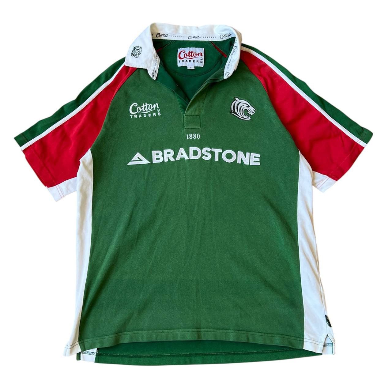 Vintage 2003/4 LEICESTER TIGERS HOME RUGBY SHIRT COTTON TRADERS SZ L Size US L / EU 52-54 / 3 - 1 Thumbnail