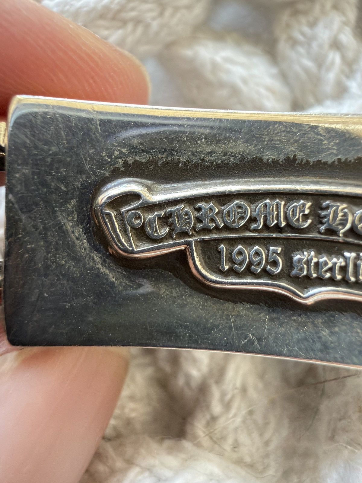 Chrome Hearts SUPER RARE! Chrome Hearts Fancy Link Dagger ID Bracelet Size ONE SIZE - 8 Thumbnail