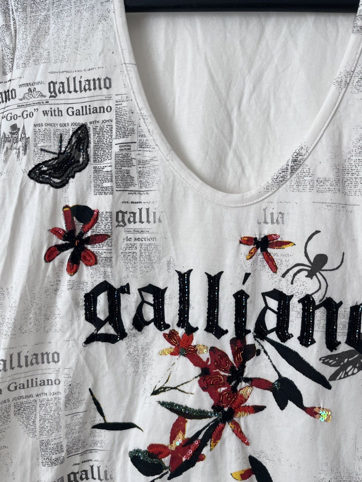 John Galliano Vintage Galliano Newspaper Print Tee Y2K Archive M Size M / US 6-8 / IT 42-44 - 15 Thumbnail