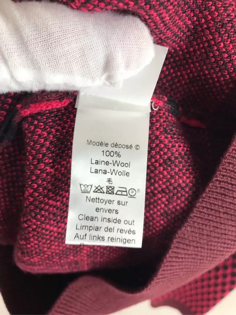 Kenzo KENZO Wine red embroidered wool sweater Size US M / EU 48-50 / 2 - 4 Thumbnail