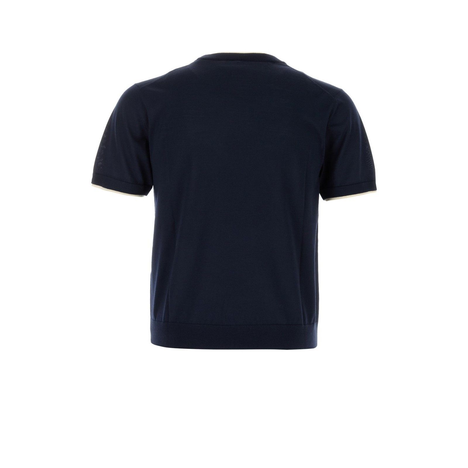 Versace VERSACE Navy Blue Stretch Wool Sweater New & Authentic (Men' Size US XL / EU 56 / 4 - 2 Thumbnail