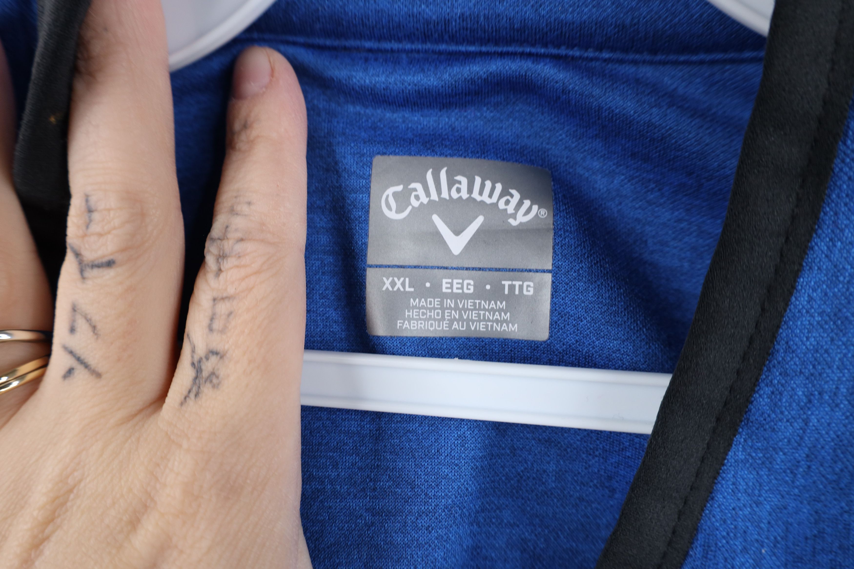 Callaway Callaway Golf Fleece Lined Half Zip Pullover Sweater Blue Size US XXL / EU 58 / 5 - 7 Thumbnail