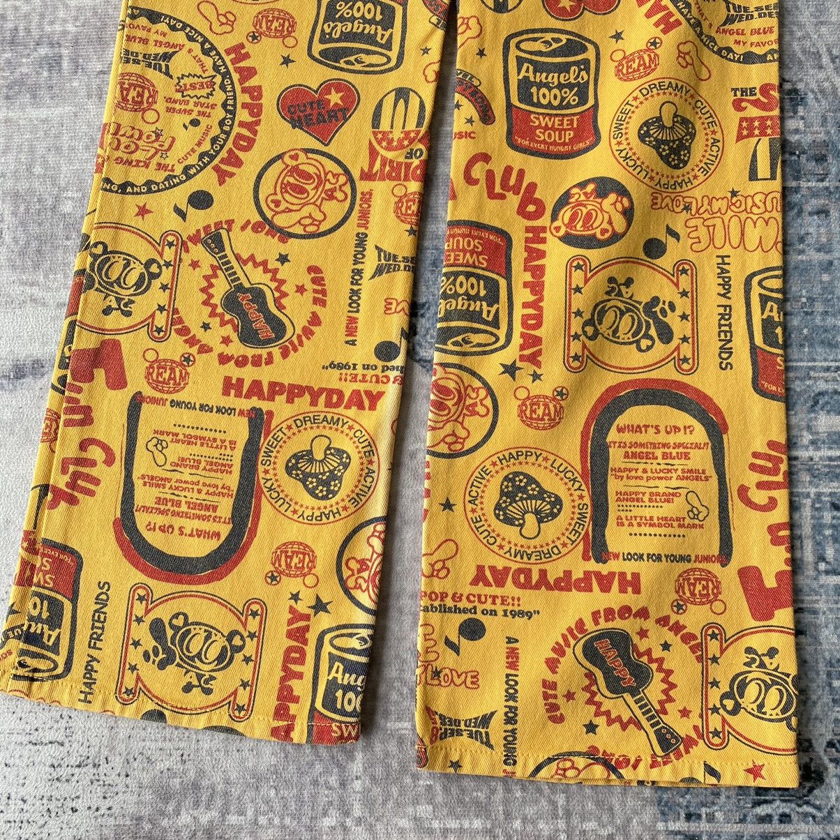 Angel Blue × Japanese Brand 2000s Angel Blue Fullprinted Denim Pants Size US 26 / EU 42 - 11 Thumbnail
