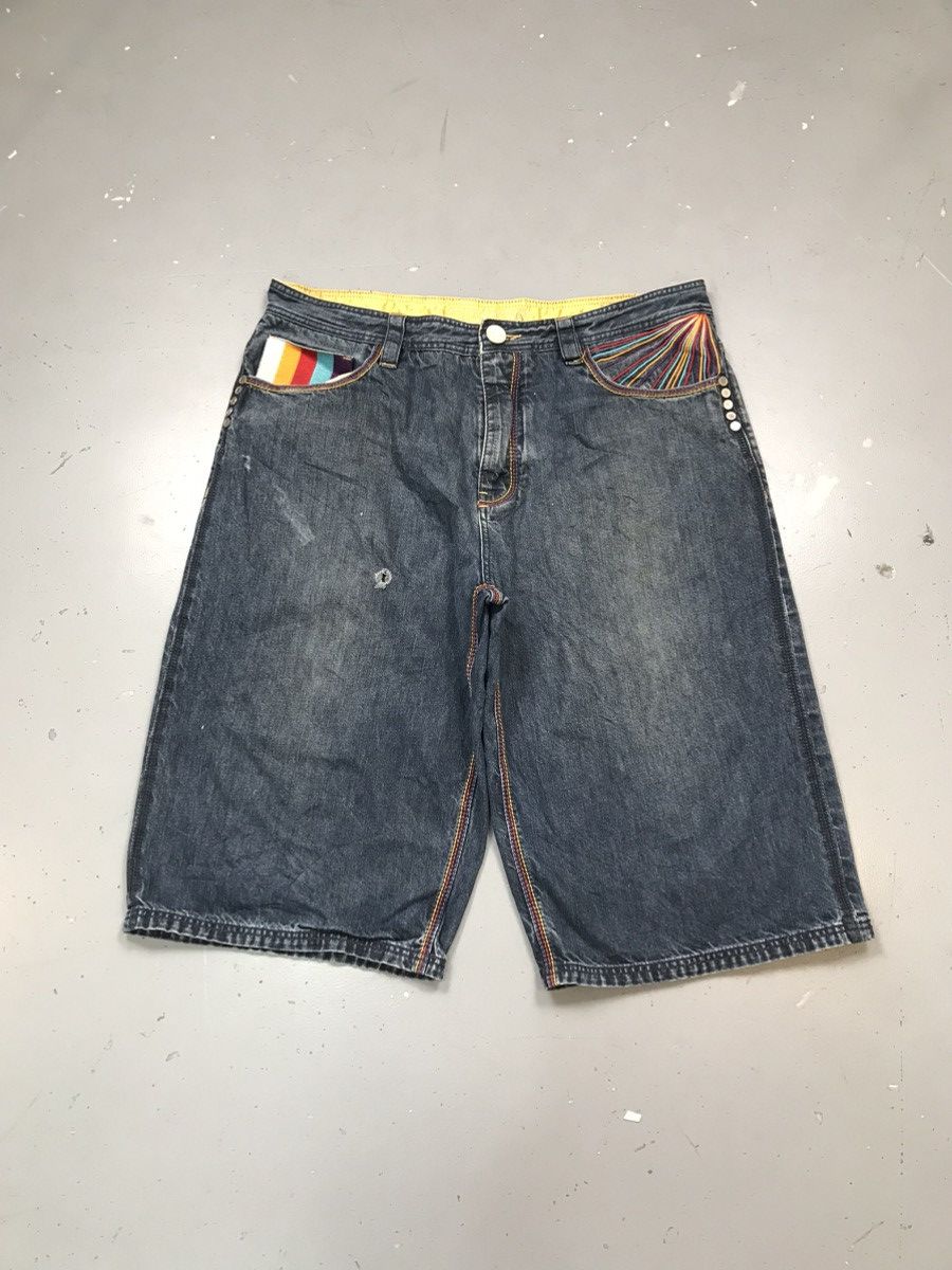 Coogi × Vintage Vintage Coogi cross sword ⚔️ embroidered denim jort Size US 40 / EU 56 - 2 Thumbnail