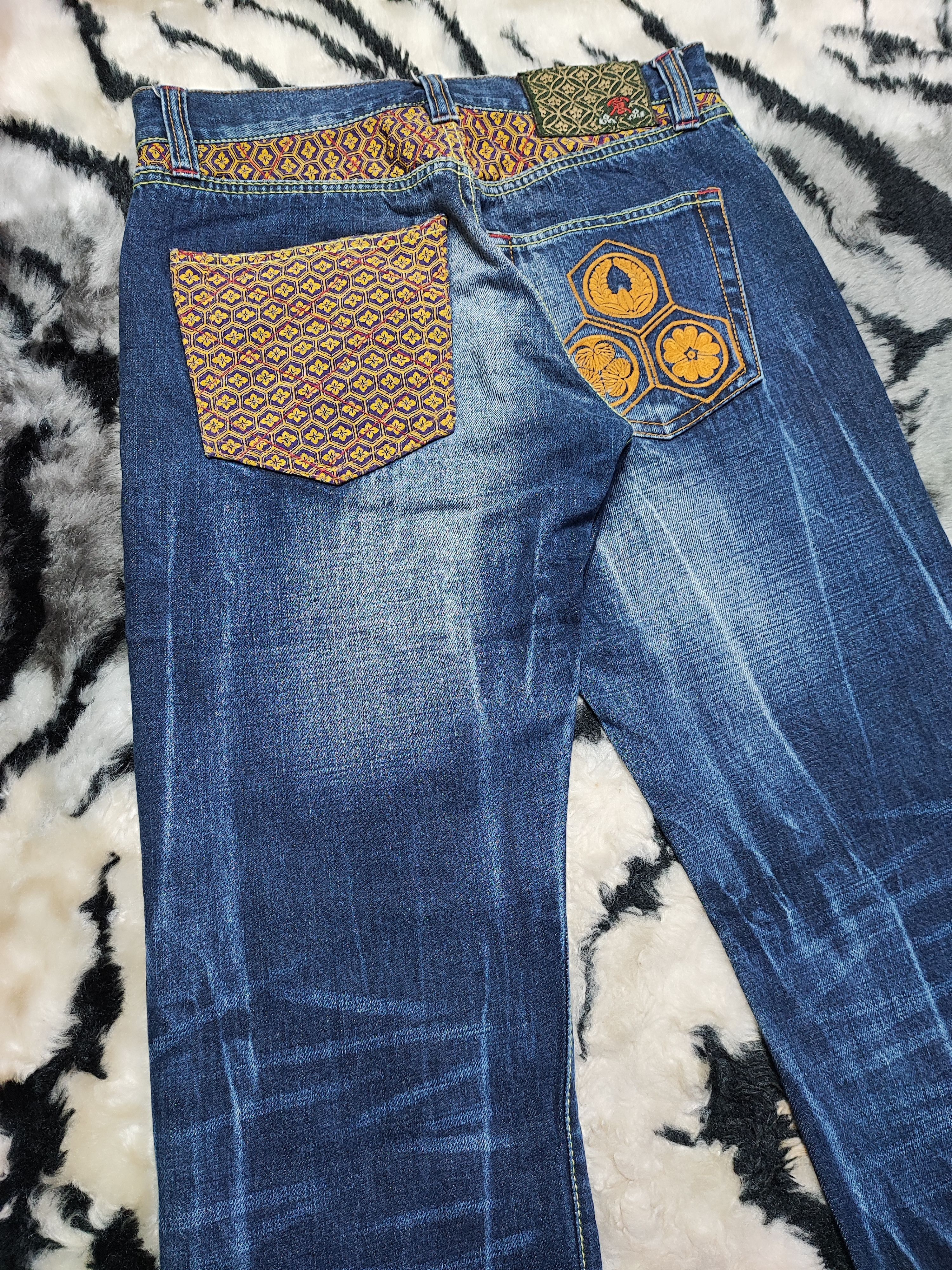 If Six Was Nine × Japanese Brand KURA DENIM JEANS EMBROIDERY DESIGN Size US 28 / EU 44 - 13 Thumbnail