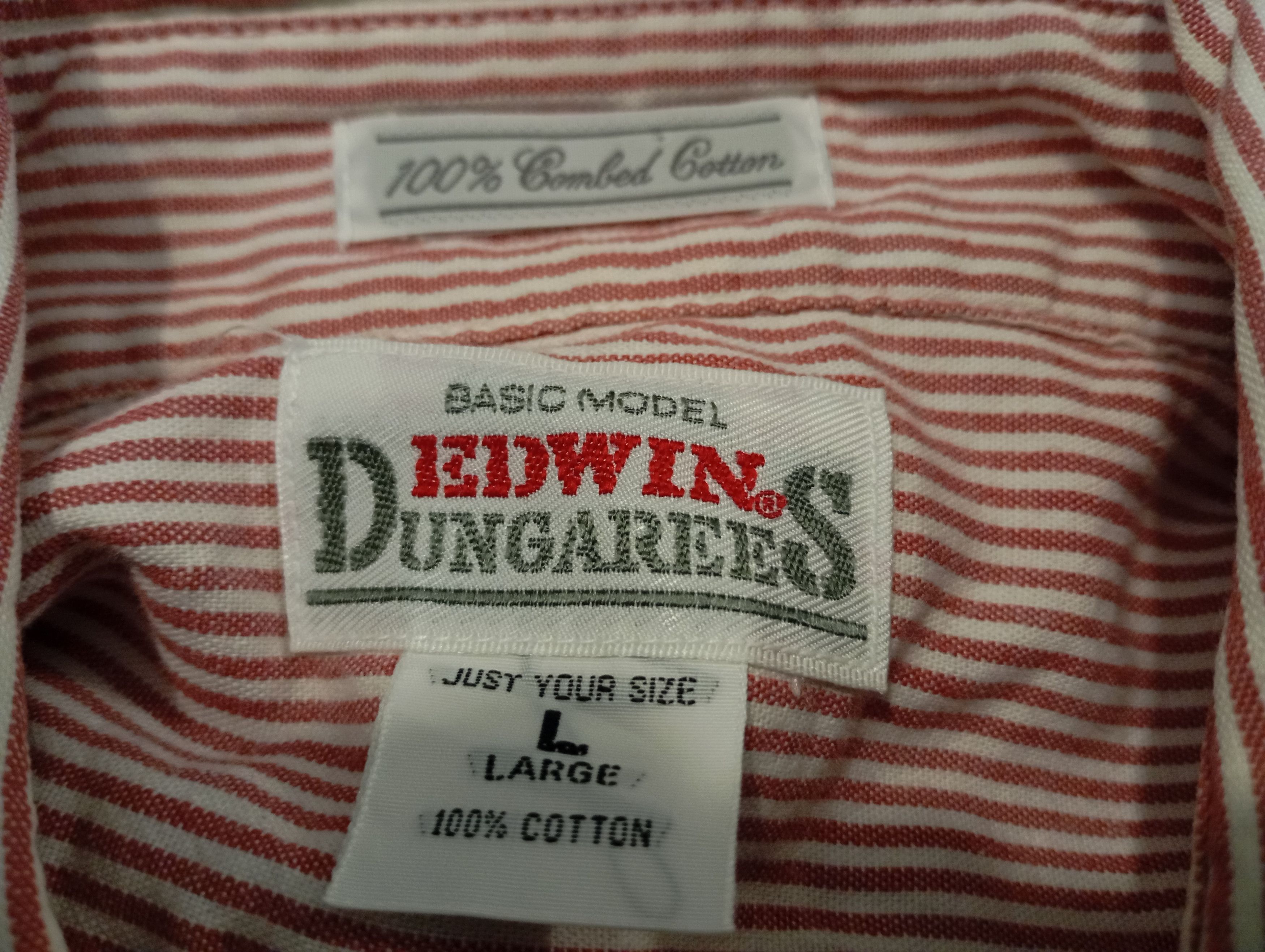 Edwin × Vintage Vintage Edwin Dungarees Workwear Shirt Size US L / EU 52-54 / 3 - 4 Thumbnail