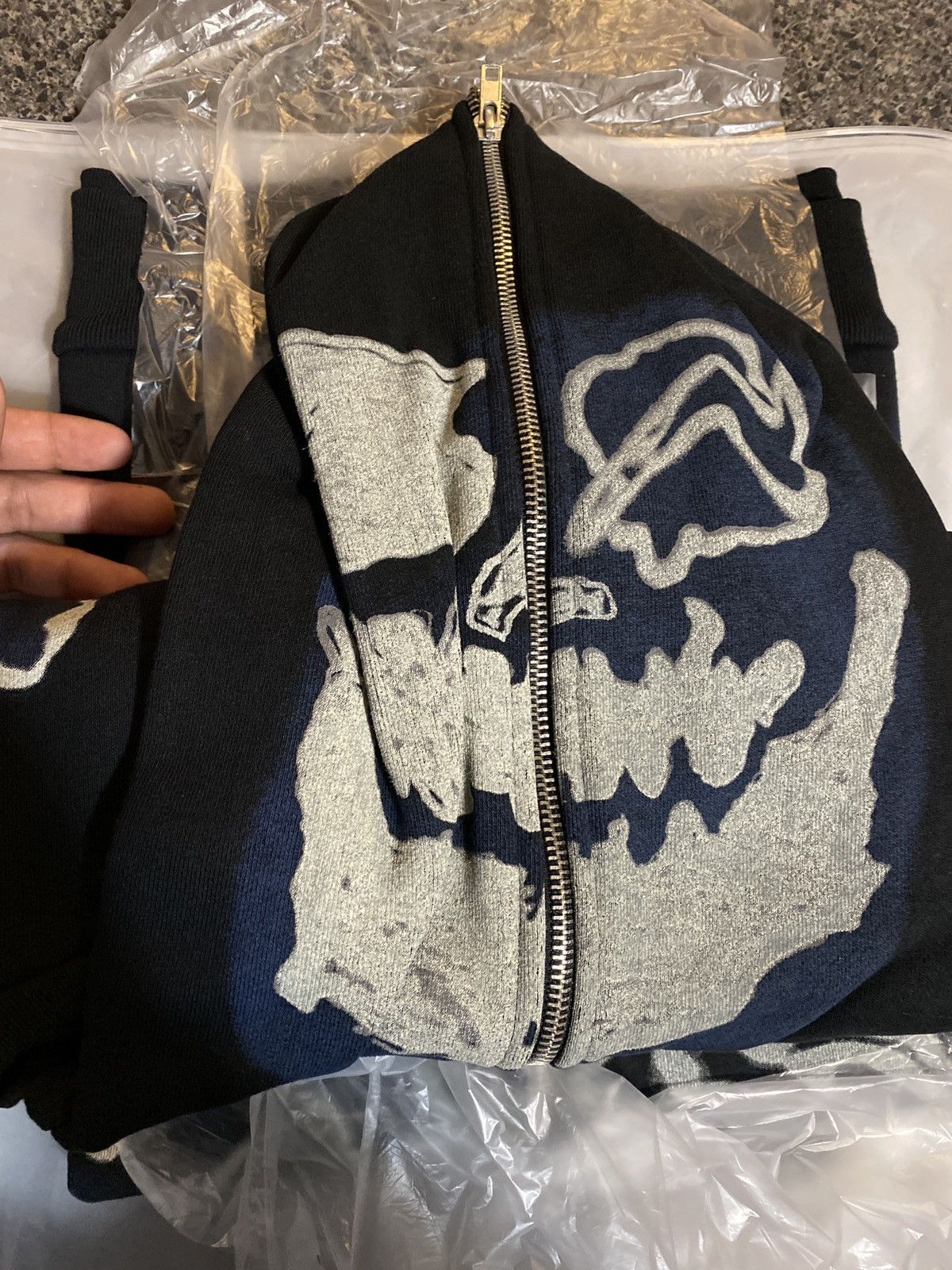 Fragment Design × Travis Scott Cactus Jack Fragment Skeleton Graffiti Full Zip Hoodie Size US L / EU 52-54 / 3 - 1 Thumbnail