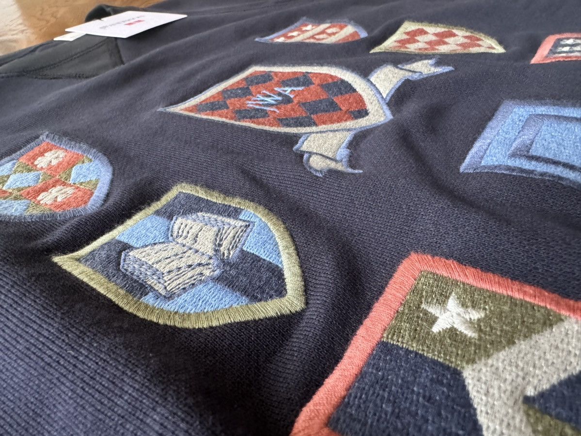 JW Anderson × Uniqlo Small JW Anderson Sweatshirt Navy Coat of Arms Crest Shirt Size US S / EU 44-46 / 1 - 9 Thumbnail