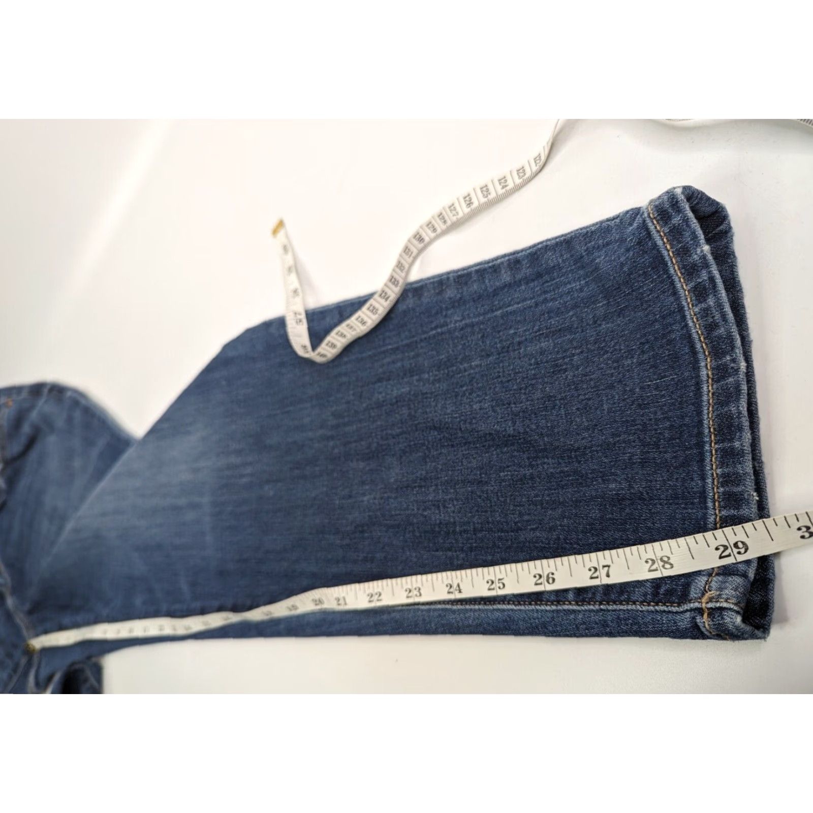 Vintage Lane Bryant Jeans Boyfriend 14 Blue Cotton Blend Denim Mid Rise Relaxed Slimming Comfort Stretch Plus Womens N/A Size 36" / US 14 / IT 50 - 6 Thumbnail