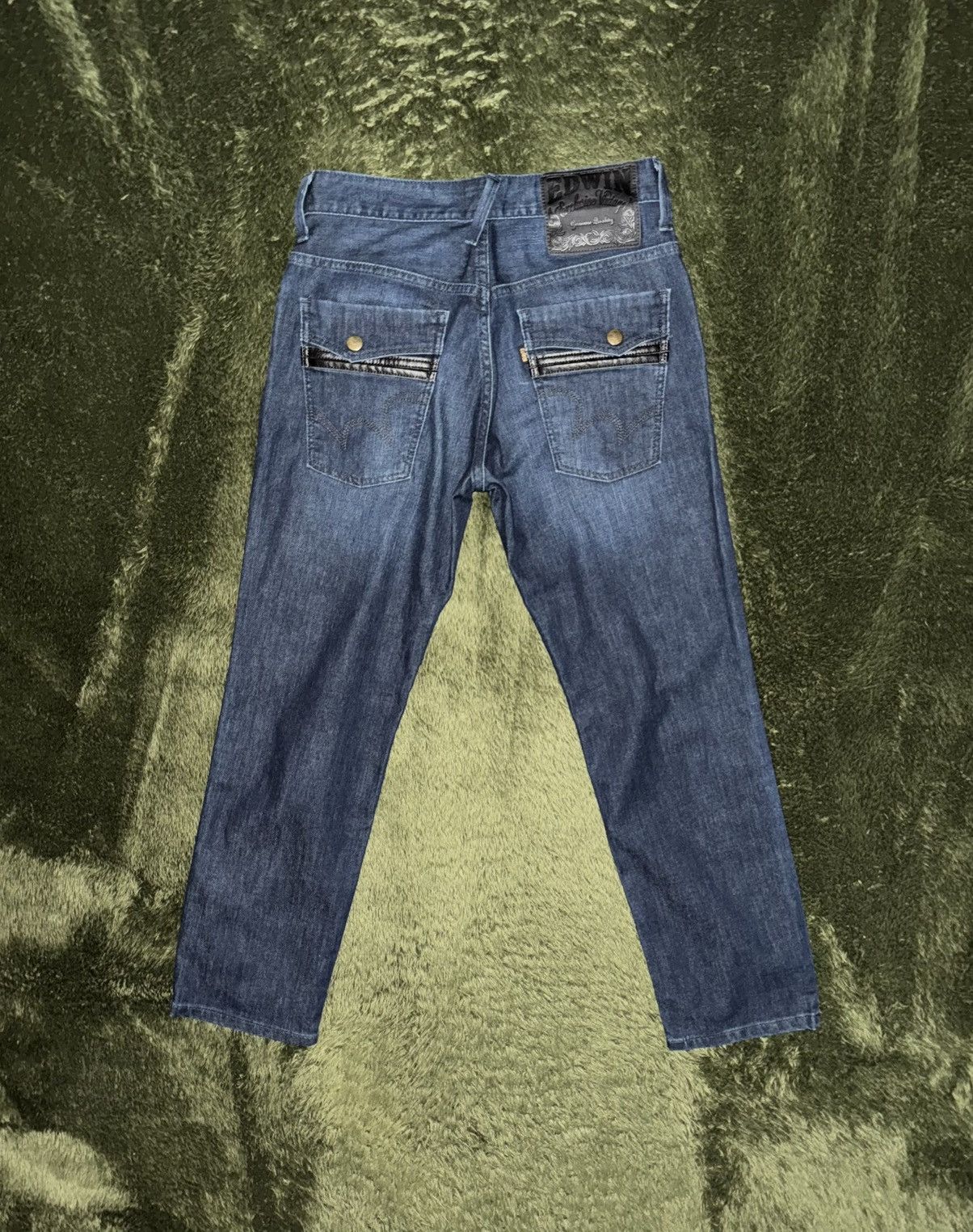 Edwin [28] EDWIN Japan Leather Label Pocket Detail Denim Pants Size US 28 / EU 44 - 7 Thumbnail
