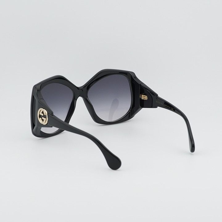 Gucci Gucci GG0875S 001 Sunglasses Black Square Frame, Grey Lenses Size ONE SIZE - 11 Thumbnail