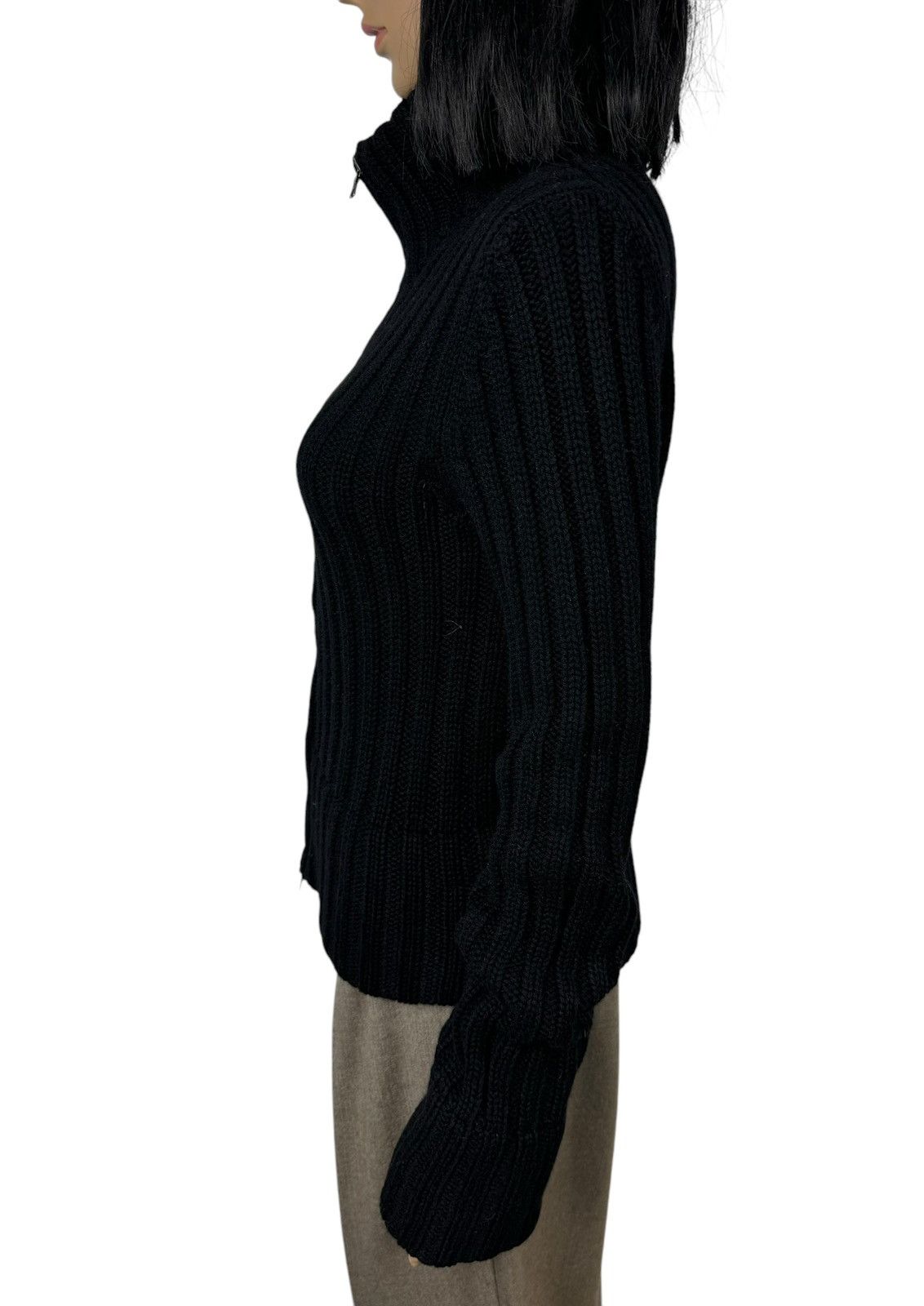 Designer Manrico Italy Knit Cashmere Full-Zip Sweater size 40 Size S / US 4 / IT 40 - 6 Thumbnail