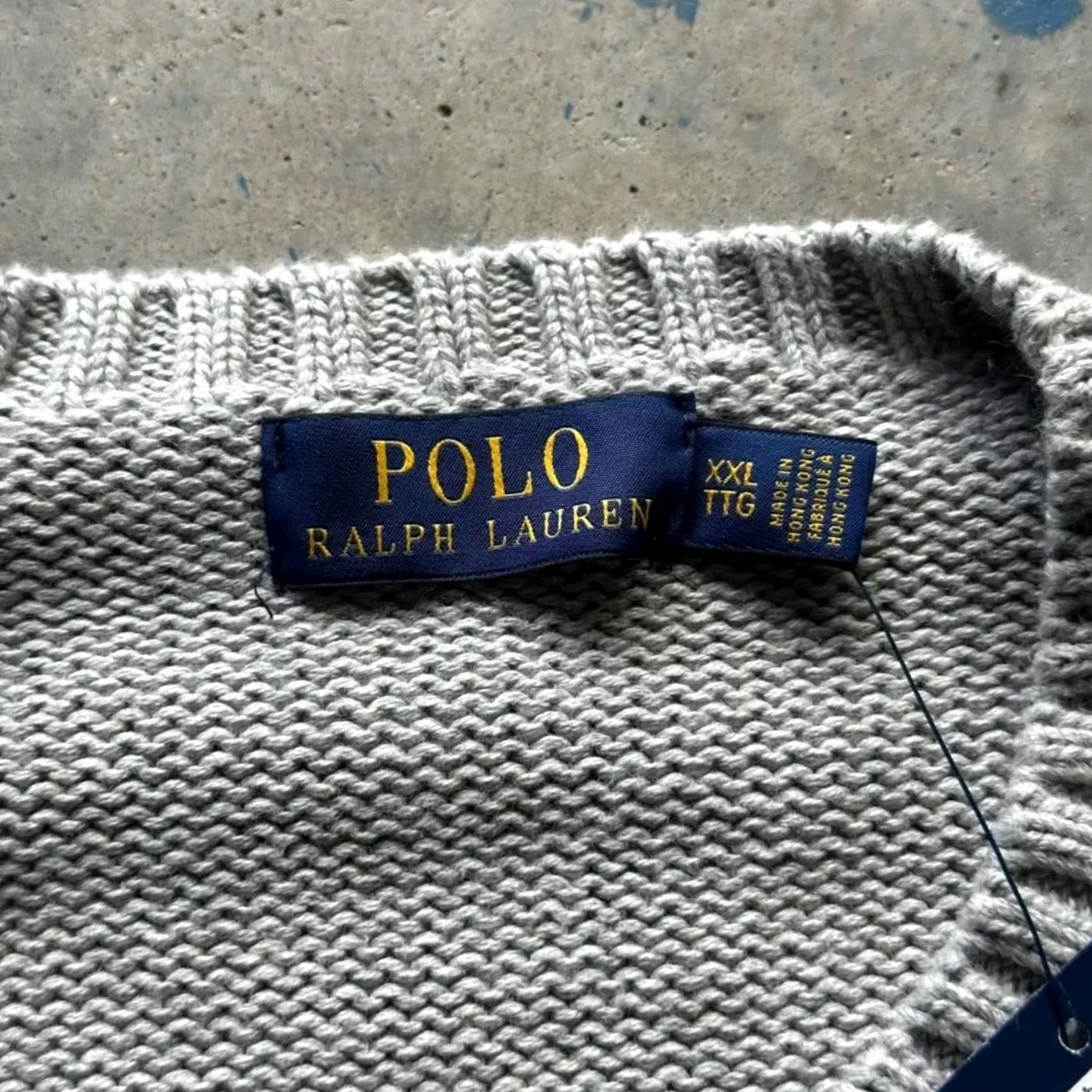 Polo Ralph Lauren Polo Ralph Lauren Polo Spellout Knit Sweater XXL Pullover Men Gray Knit Pullover 2XL Regular Size US XXL / EU 58 / 5 - 3 Thumbnail