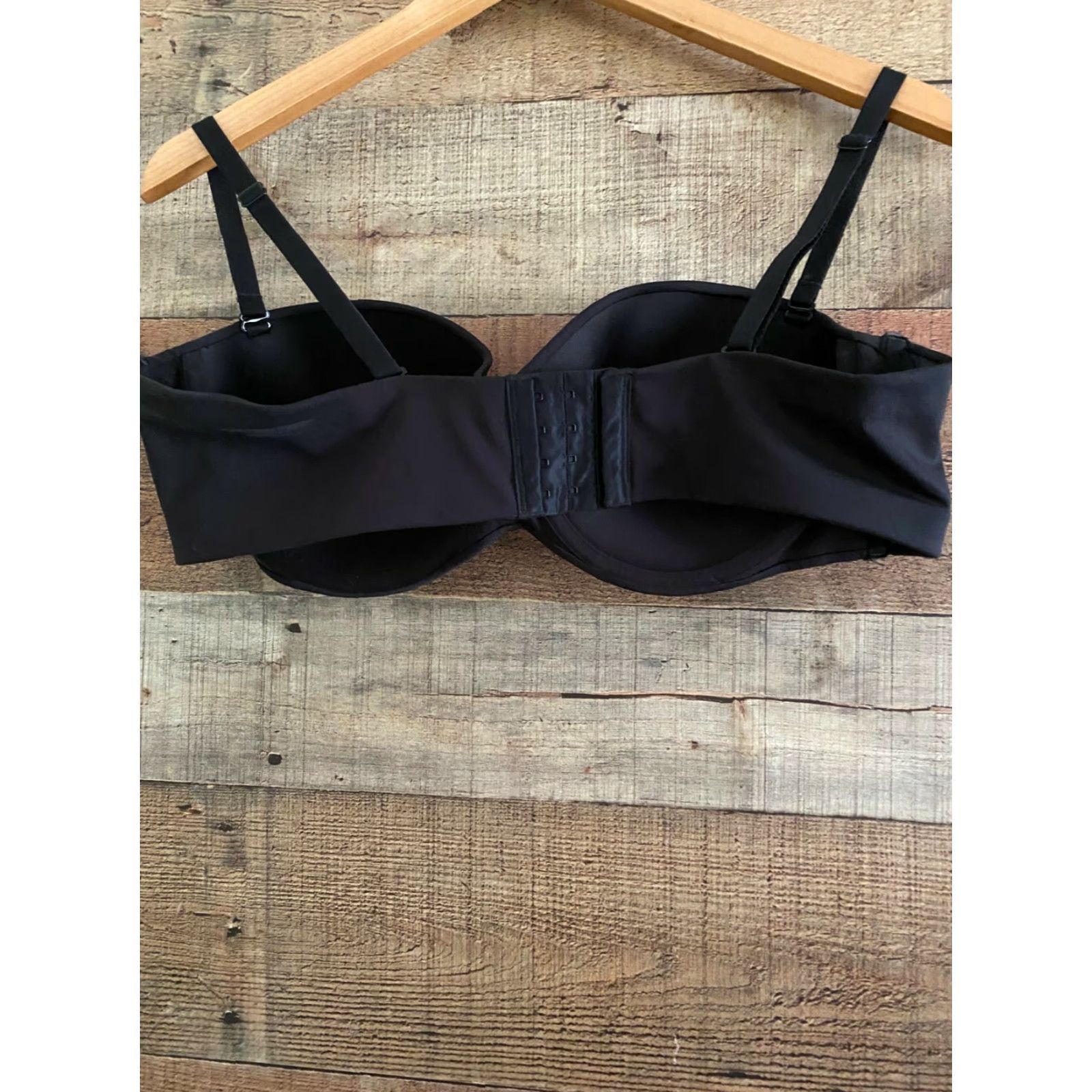 Vintage Maidenform Bra Black 40C Full Coverage Convertible Push Up Underwire Women 5032 N/A Size ONE SIZE - 2 Thumbnail